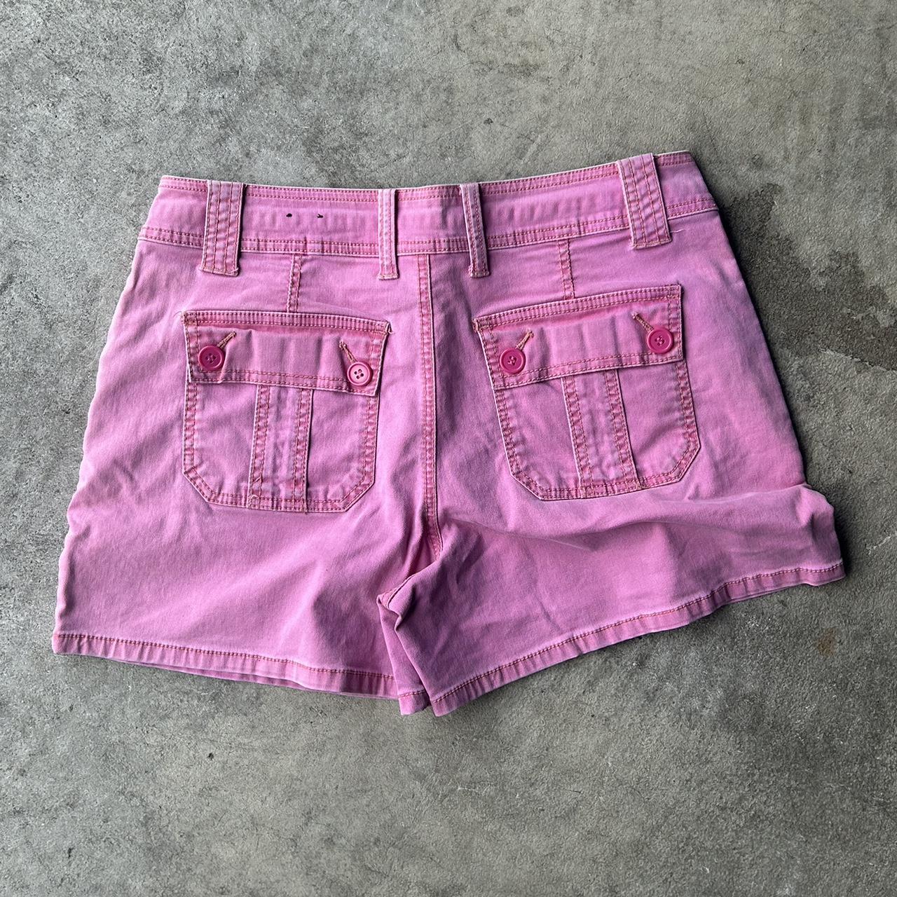 Y2K Women’s Pink Shorts Size 12 Fashion Bug Depop