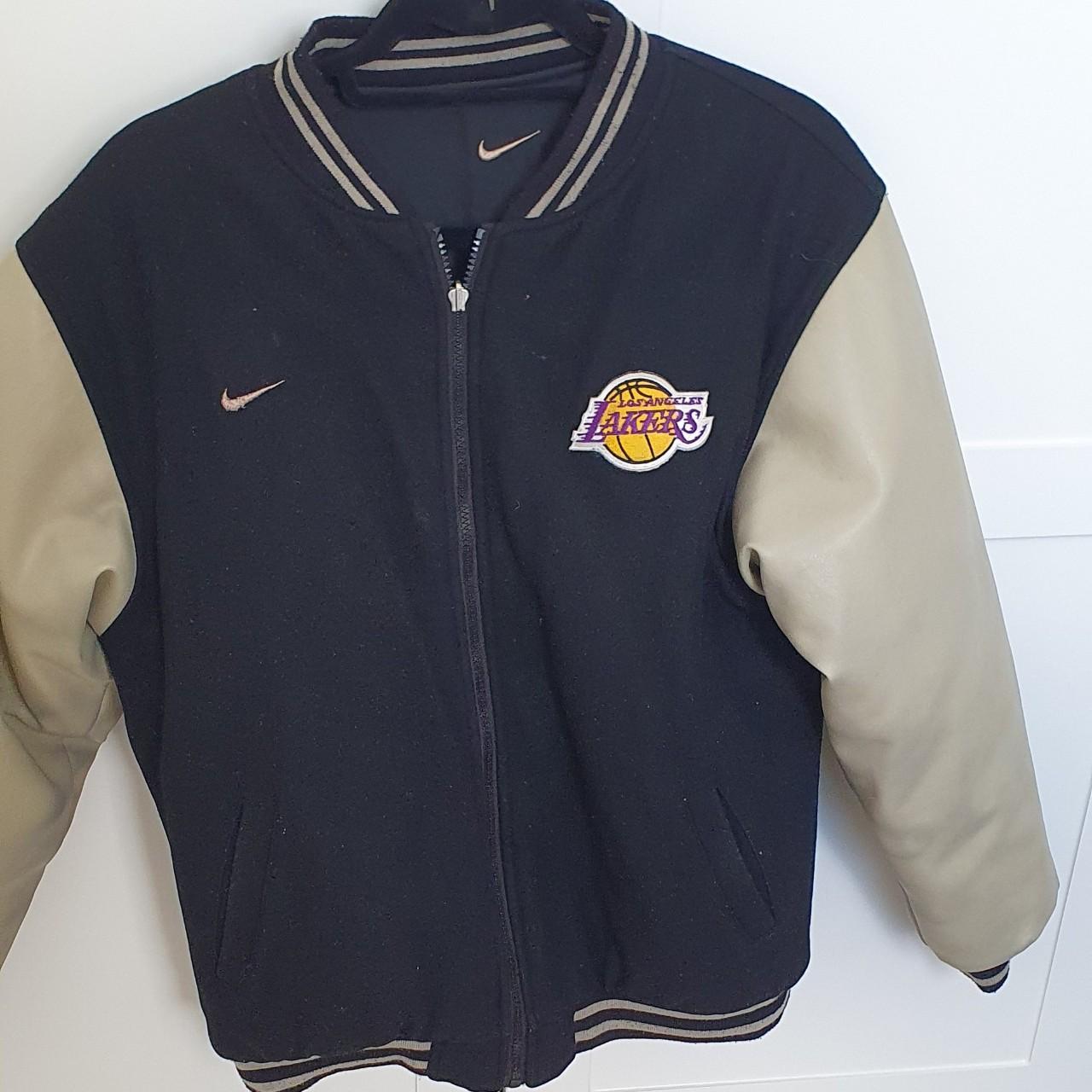 nike lakers varsity jacket