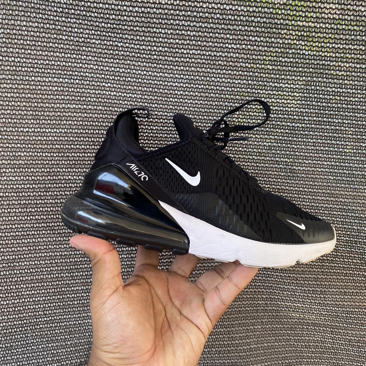 Nike Air Max 270 black and white Size 7 for women. Depop