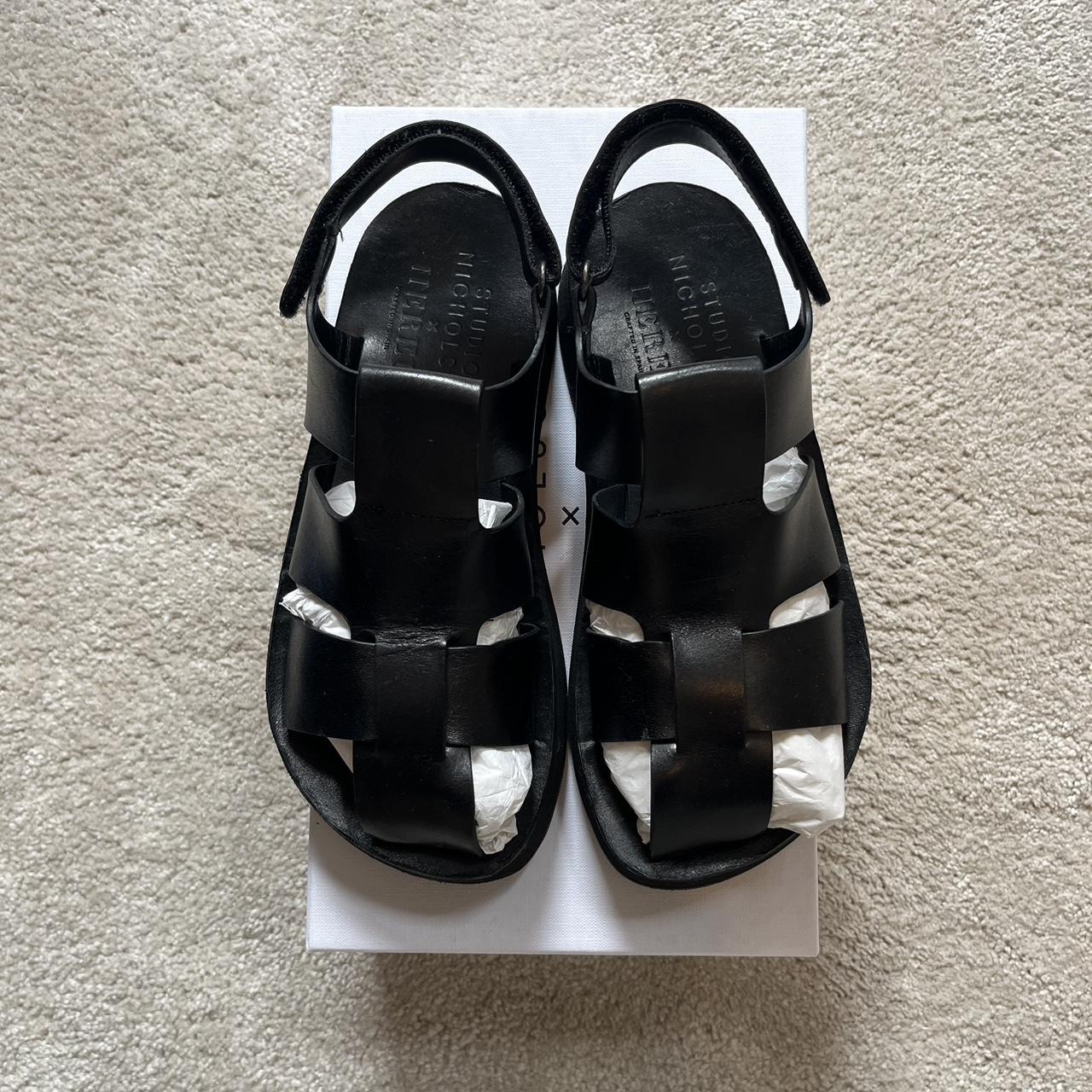 Studio Nicholson x HEREU Fisherman Sandals Black... - Depop