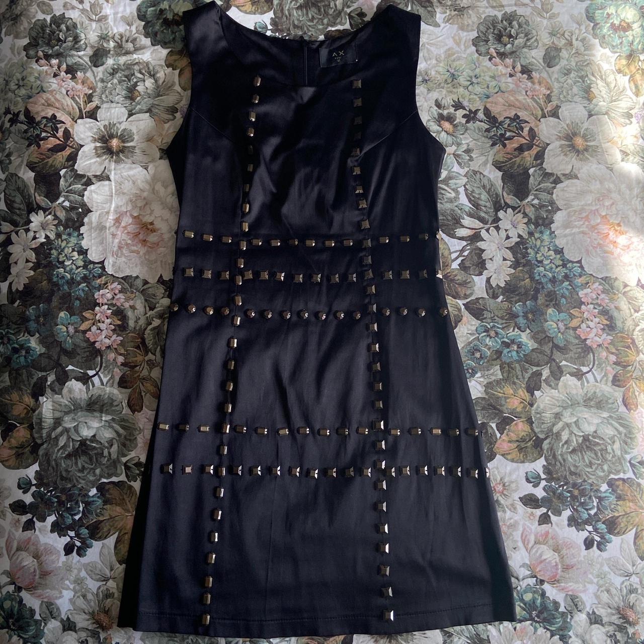 Black and gold studded dress best sale