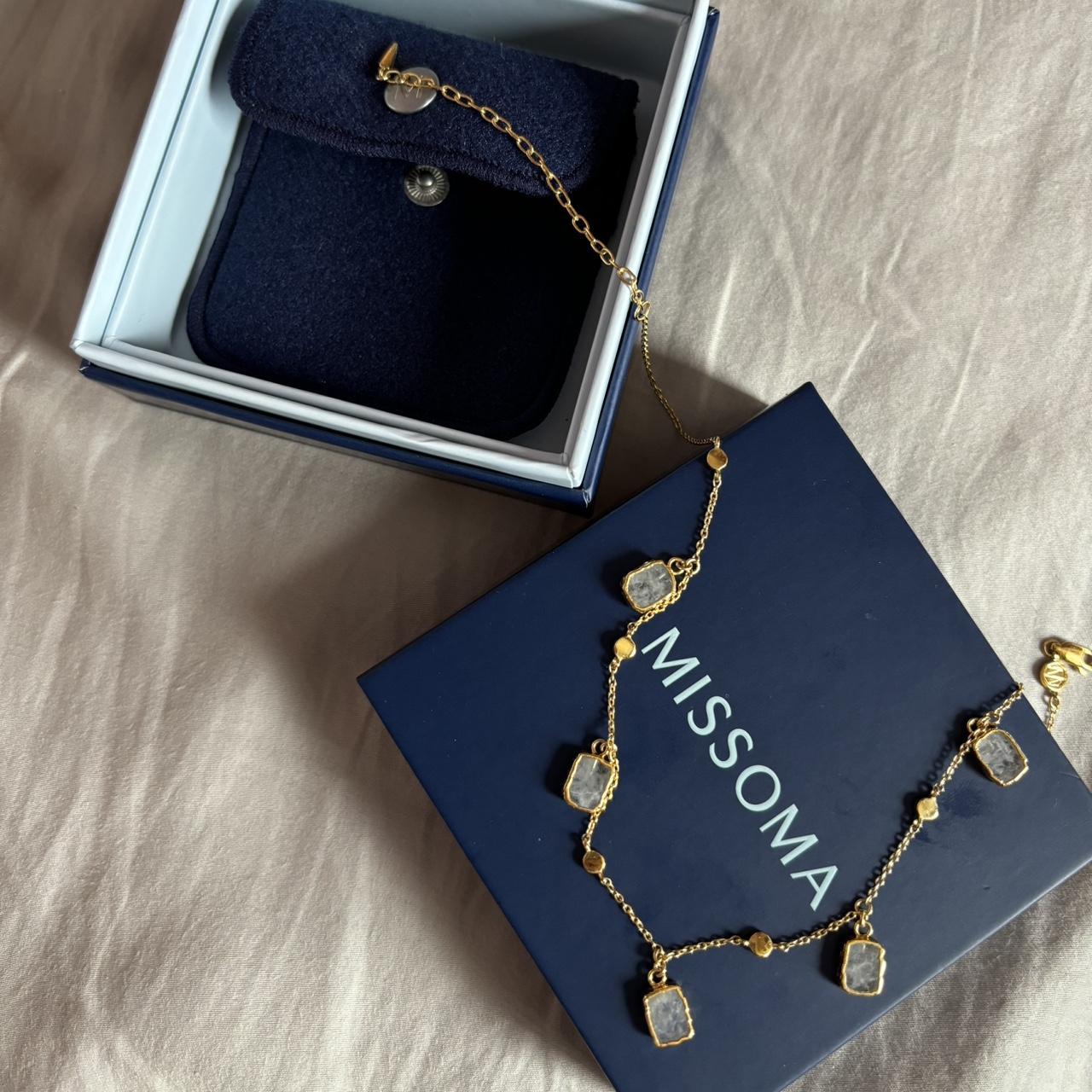 Missoma Lena charm choker necklace. Worn once, still... - Depop