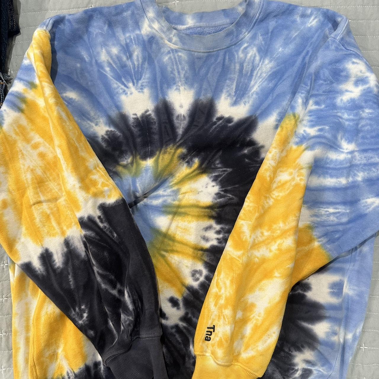 Tie Dye Aritzia TNA CozyAF crewneck sweater Size Small