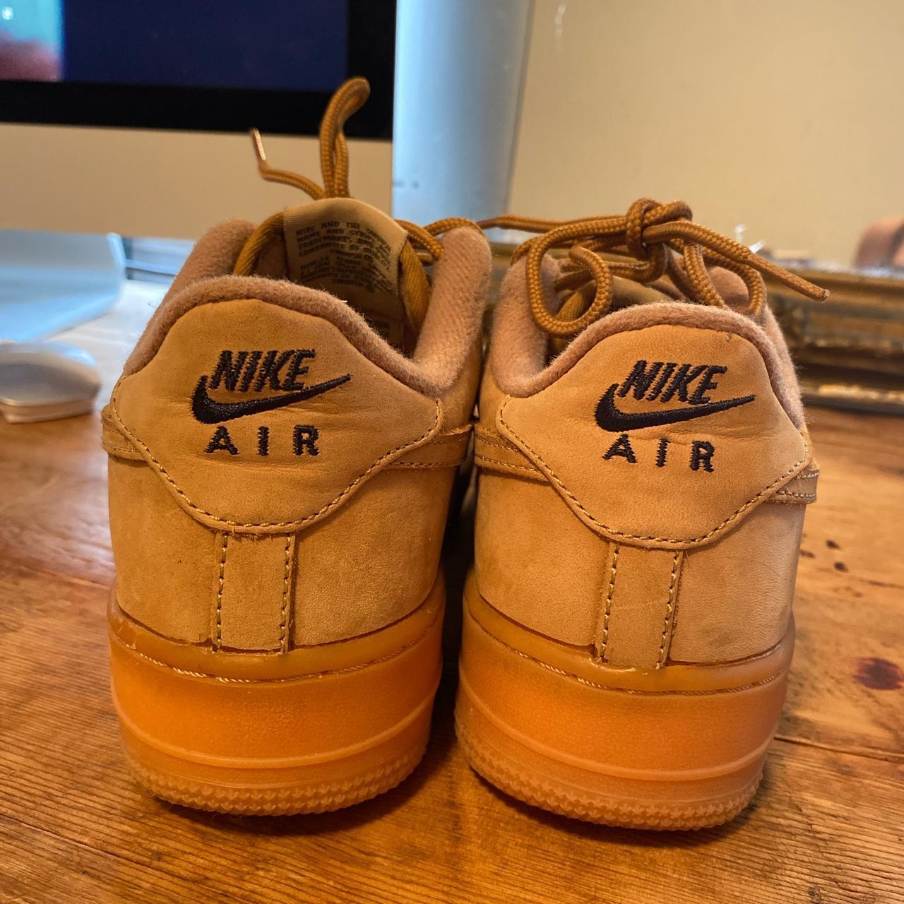 tan suede nike shoes