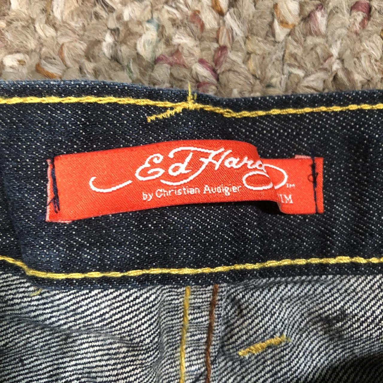 Ed Hardy denim jean shorts. Good condition, no major... - Depop