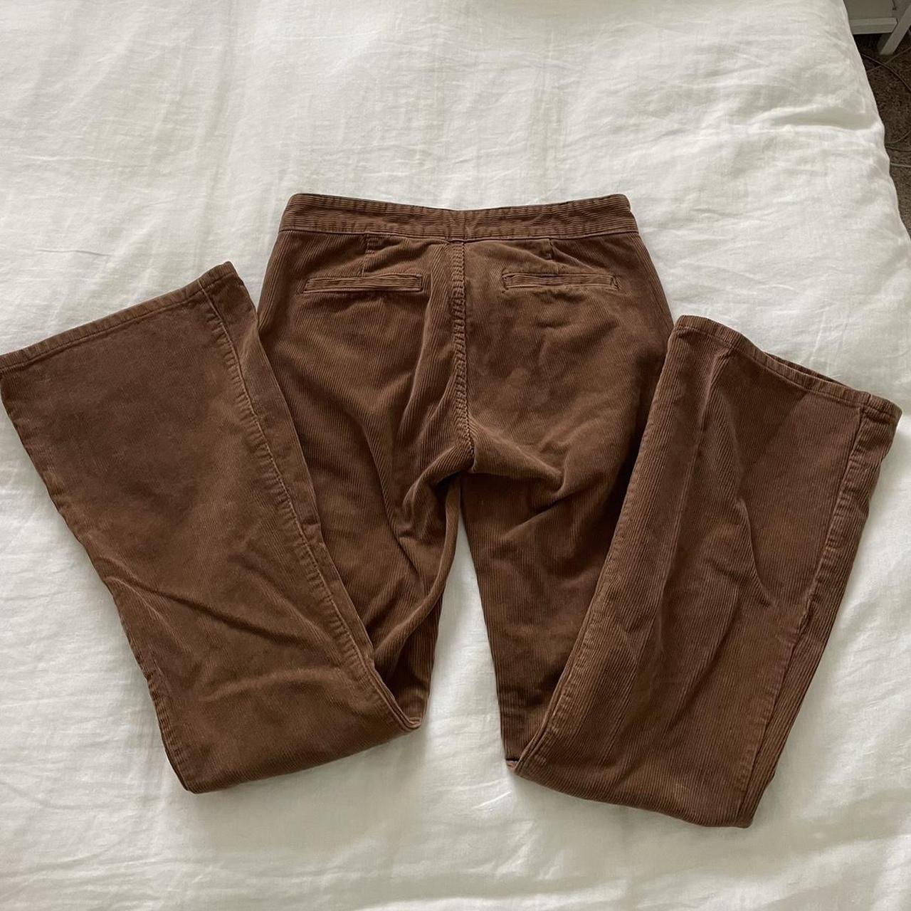 Brandy Melville Brown Corduroy Flare Pants Size 24 - $22 - From J