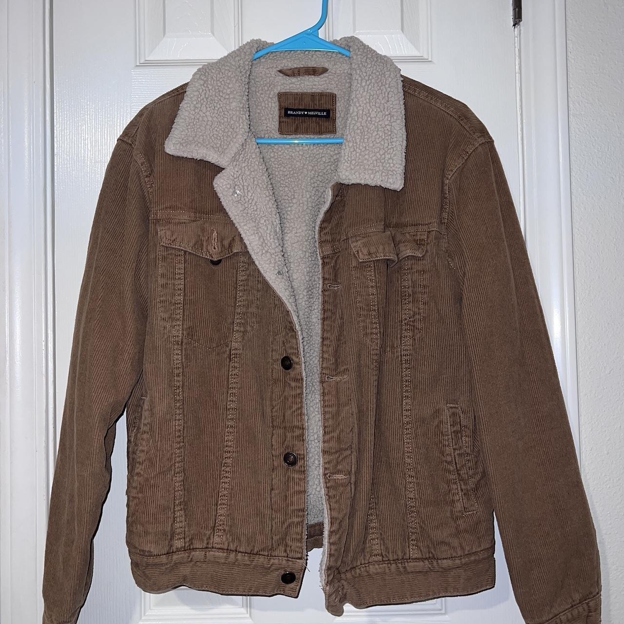 Brandy Melville corduroy brown Sherpa jacket. So... Depop