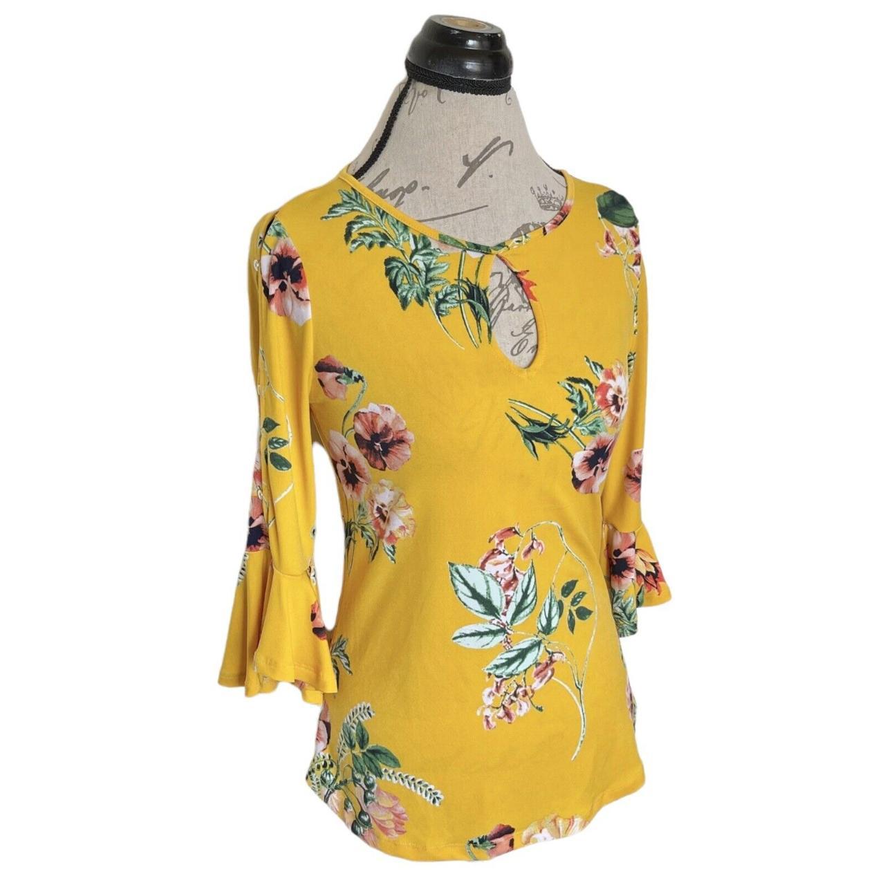 Women's Yellow Blouse Depop