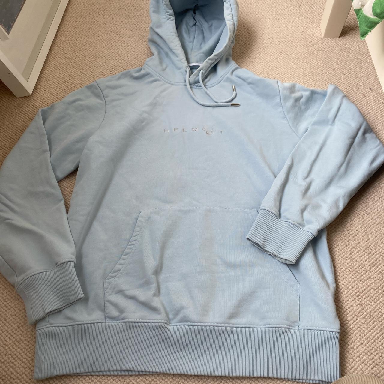 Helmut lang 2025 baby blue hoodie