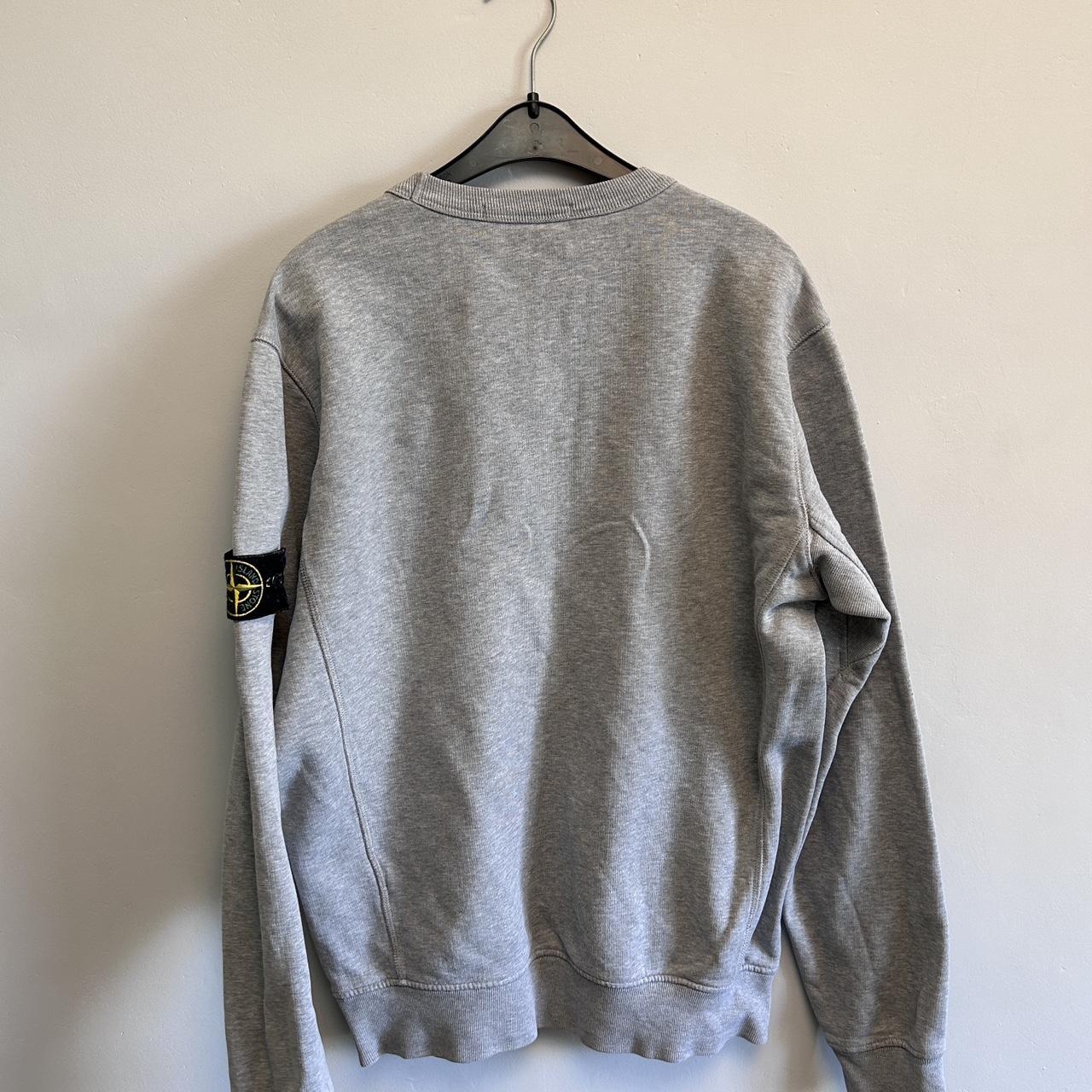 Stone Island Men's Grey Jumper Depop