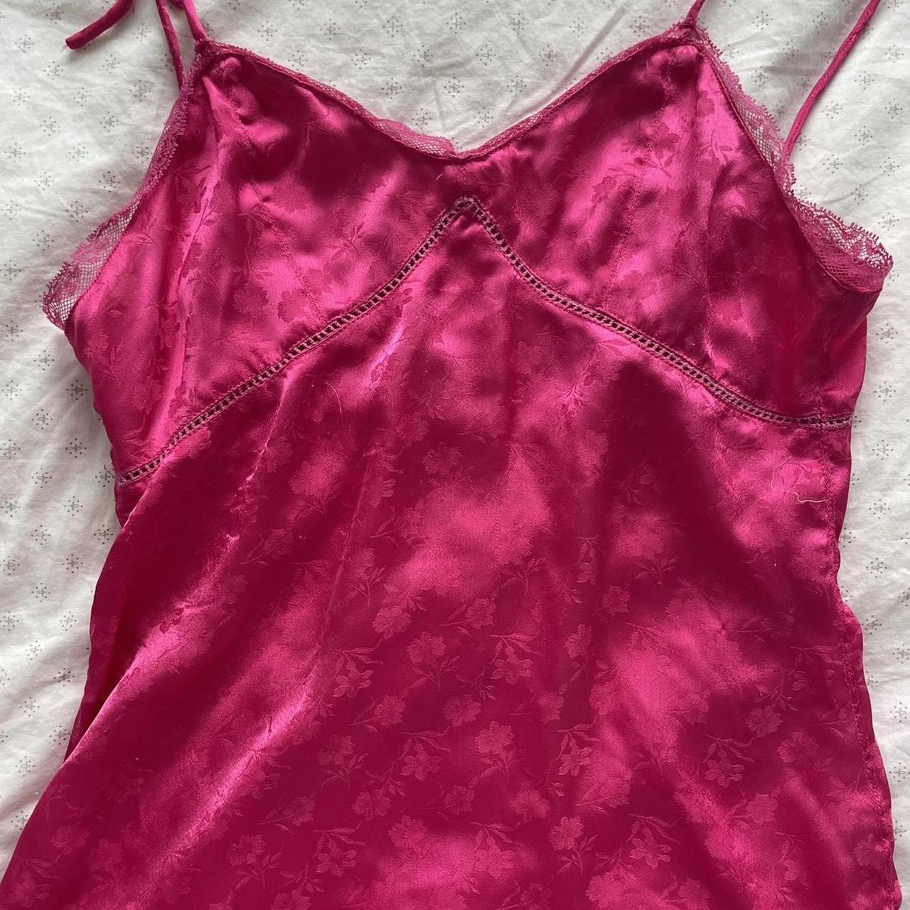 Gorgeous Pink Satin Nightie Amazing Condition Size Depop