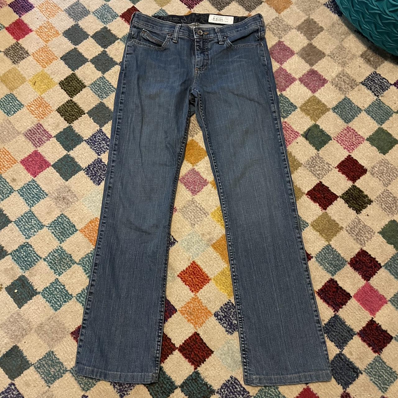 Wrangler low rise jeans * dark wash denim *... - Depop