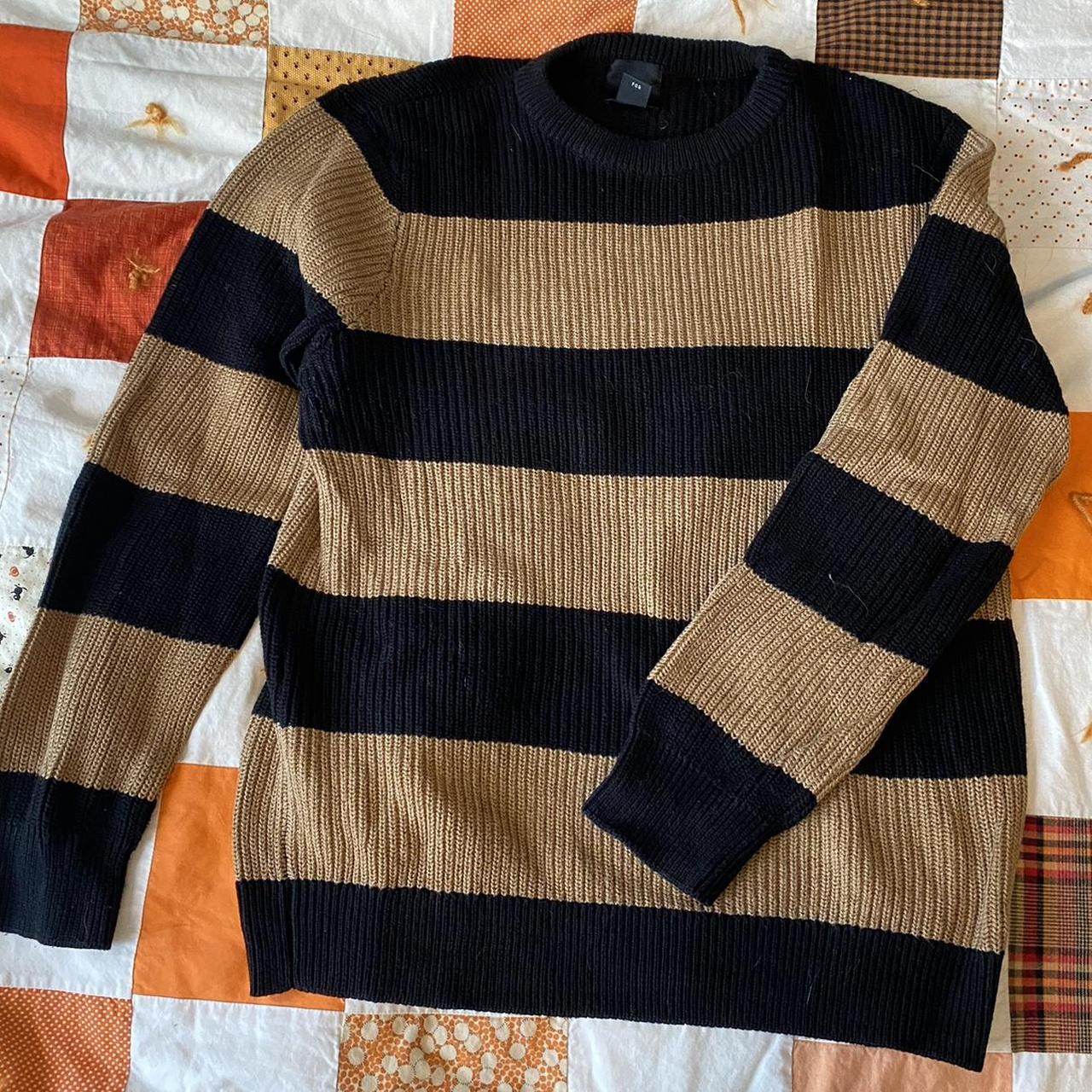 striped grunge sweater. Freddy Krueger chic. Depop