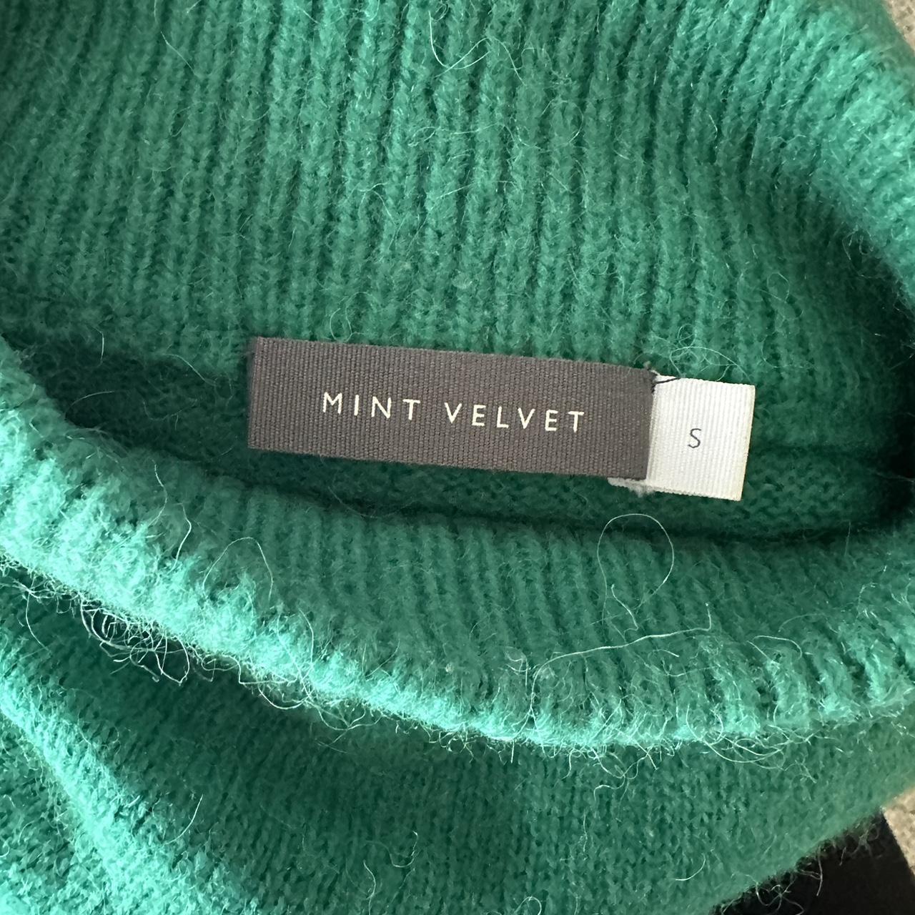 Mint velvet green turtle neck jumper
