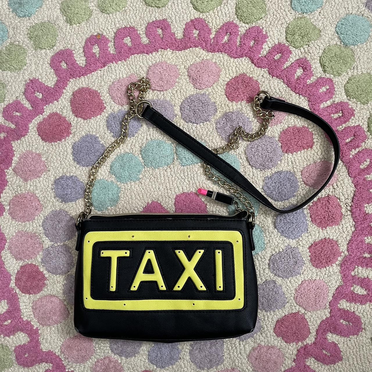 vintage 00s y2k betsey johnson taxi purse. can fit... - Depop