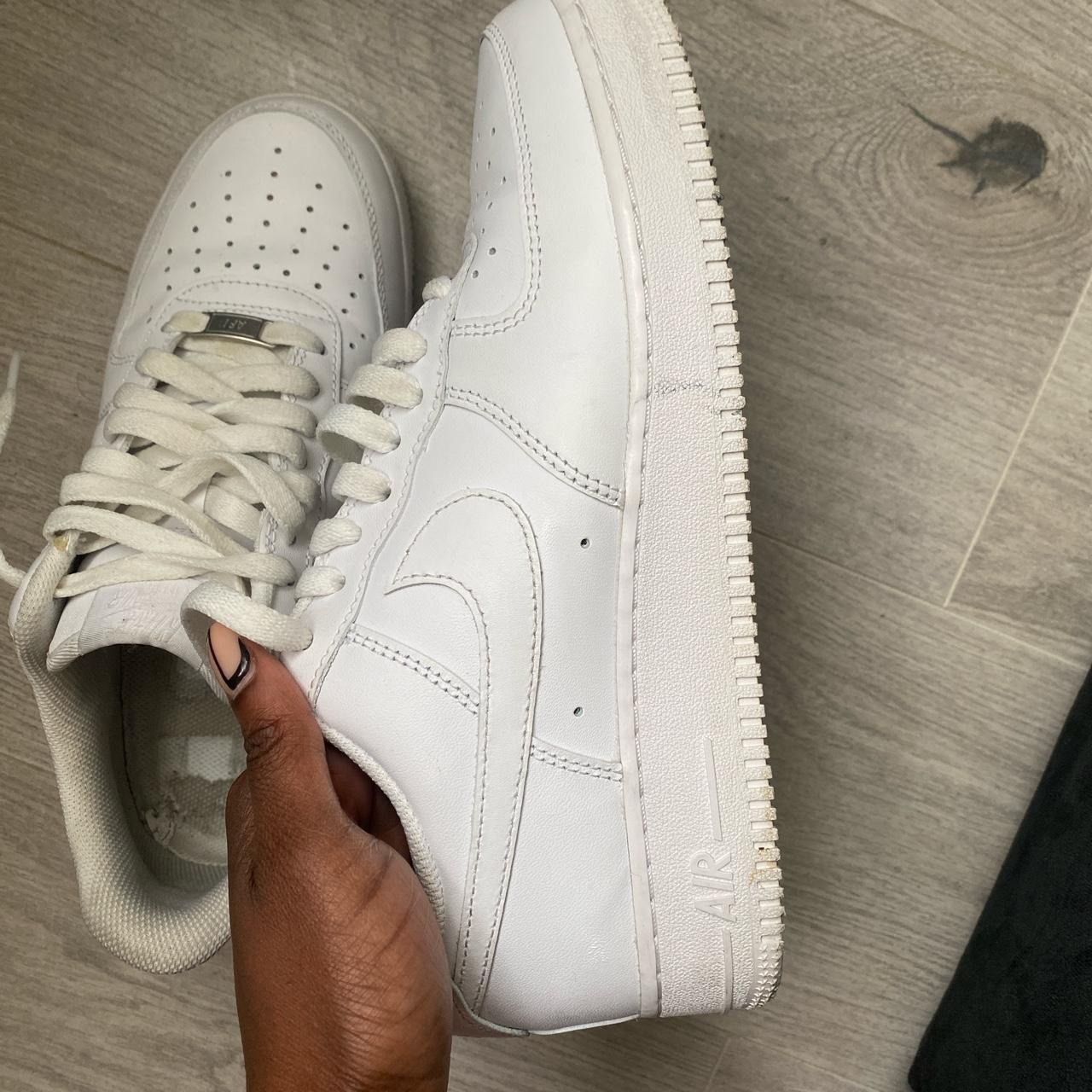 Nike Airforces / Air Force 1’s white size 7.5 - Depop