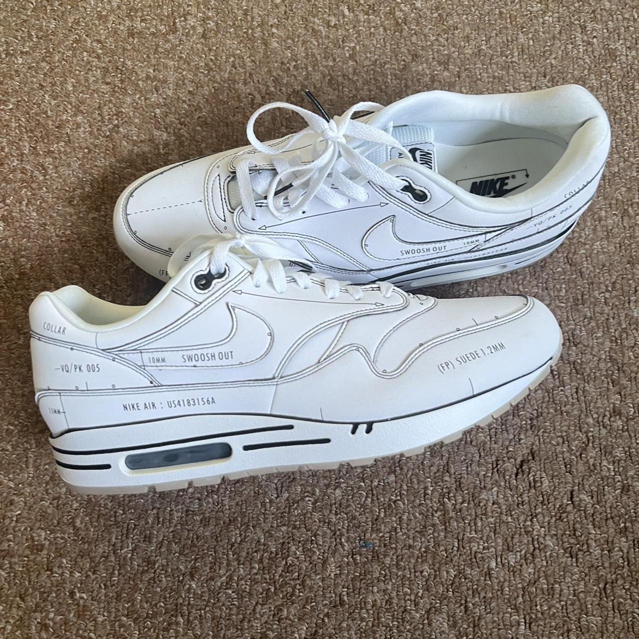 Sketch to shelf air max 1 white on sale