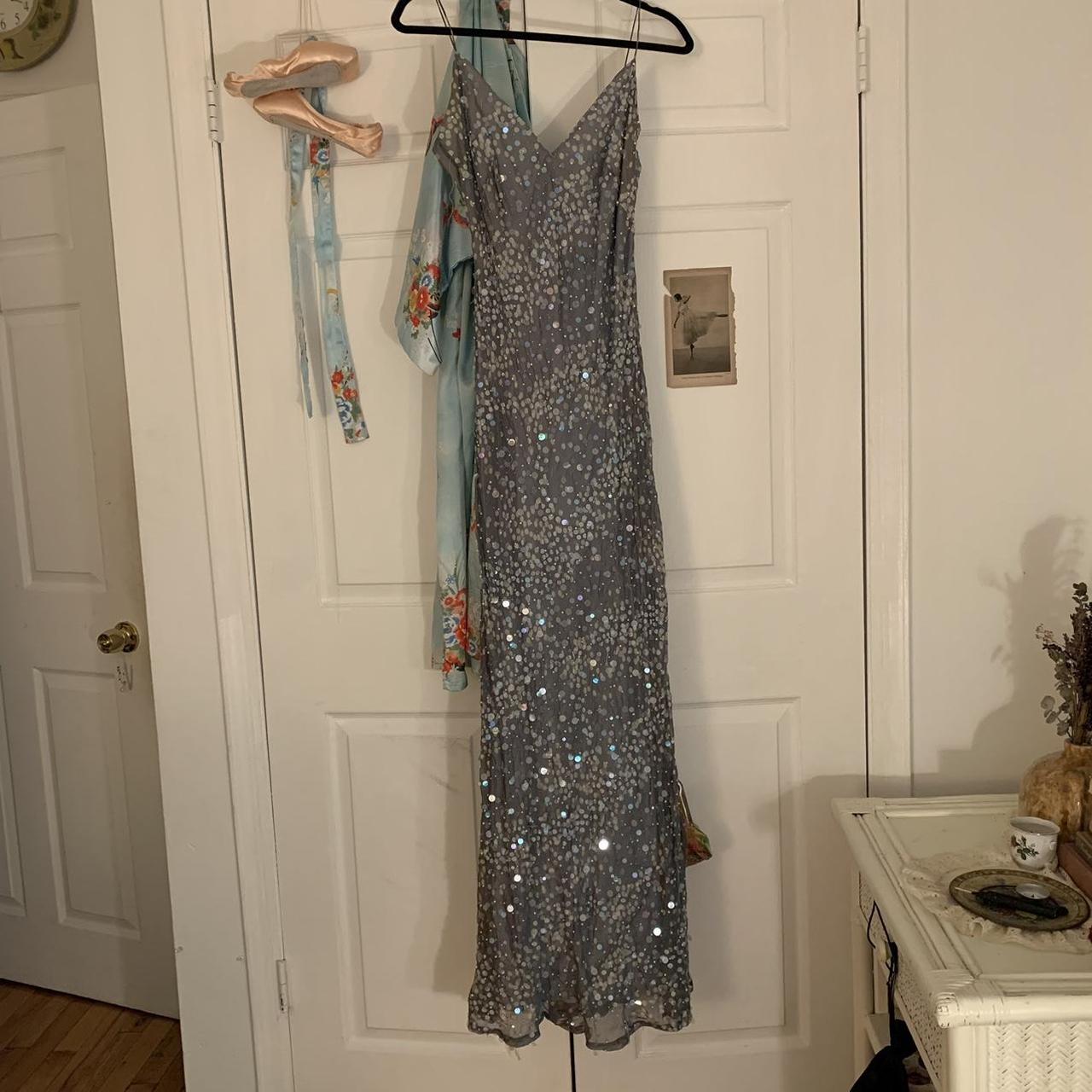 Gilar Evening Mermaid Gown Has sequins and pearls