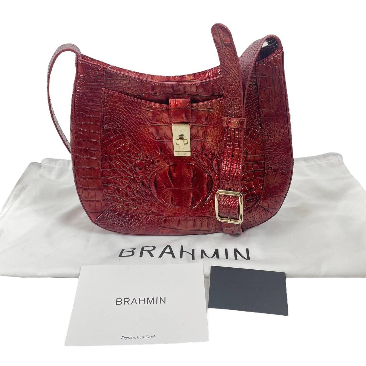 Brahmin Women's Leather Bag - Red