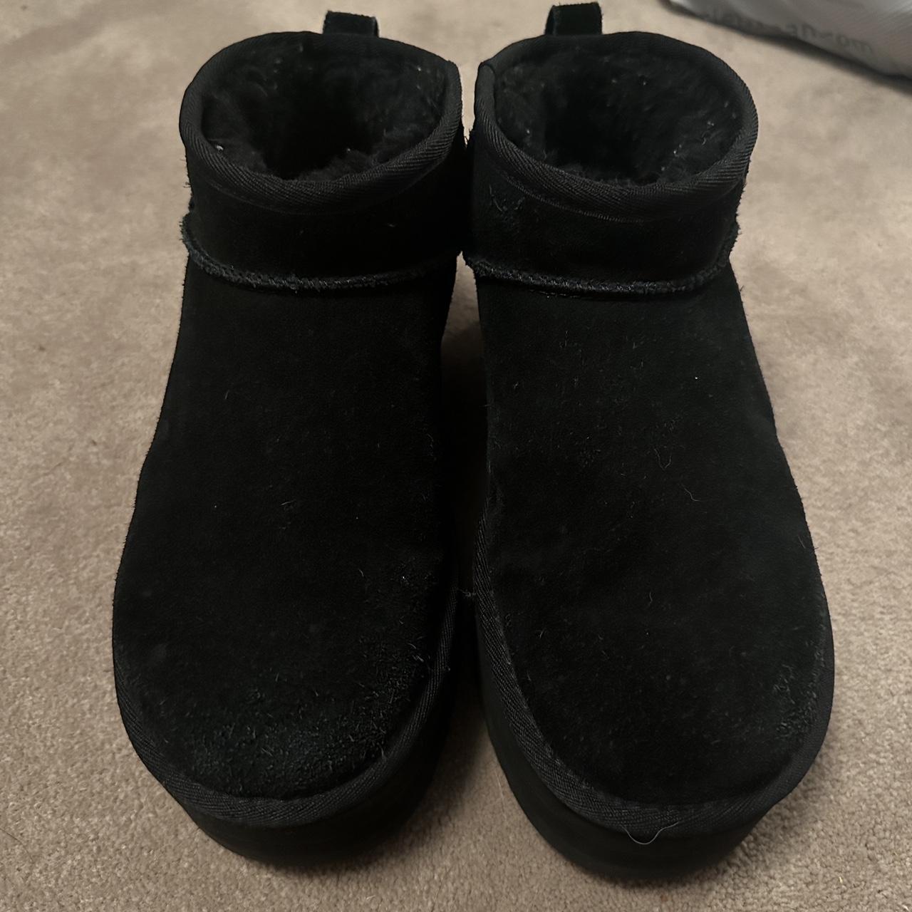 ultra mini black platform uggs, i’ve had these for... - Depop