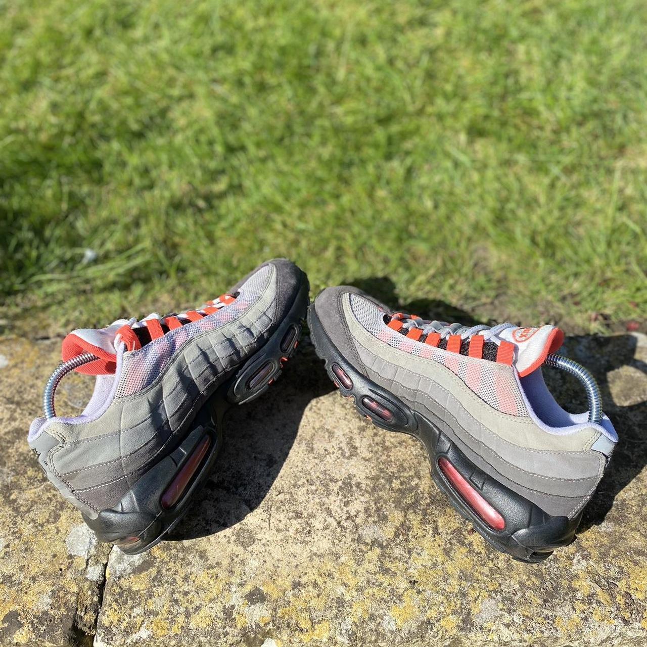 HOT Grey Air Max 95 Red And Green Nike Air Max 95 OG Solar