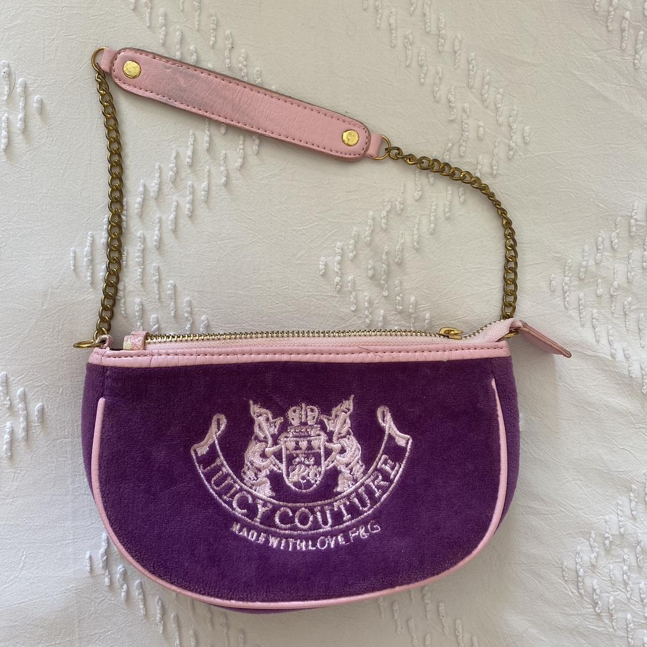 Vintage Juicy Couture pink and purple shoulder Depop