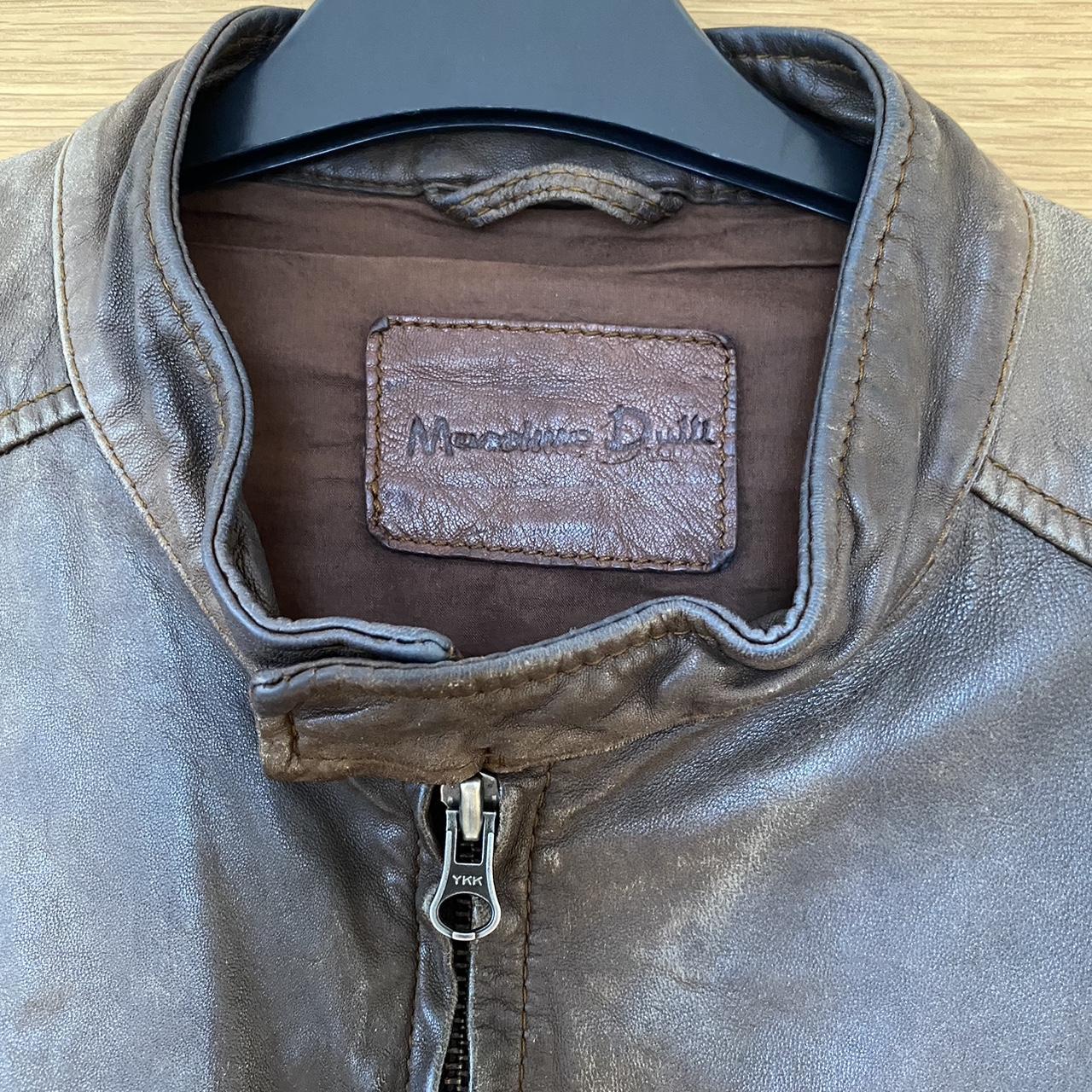 Massimo Dutti Men's Brown Jacket | Depop