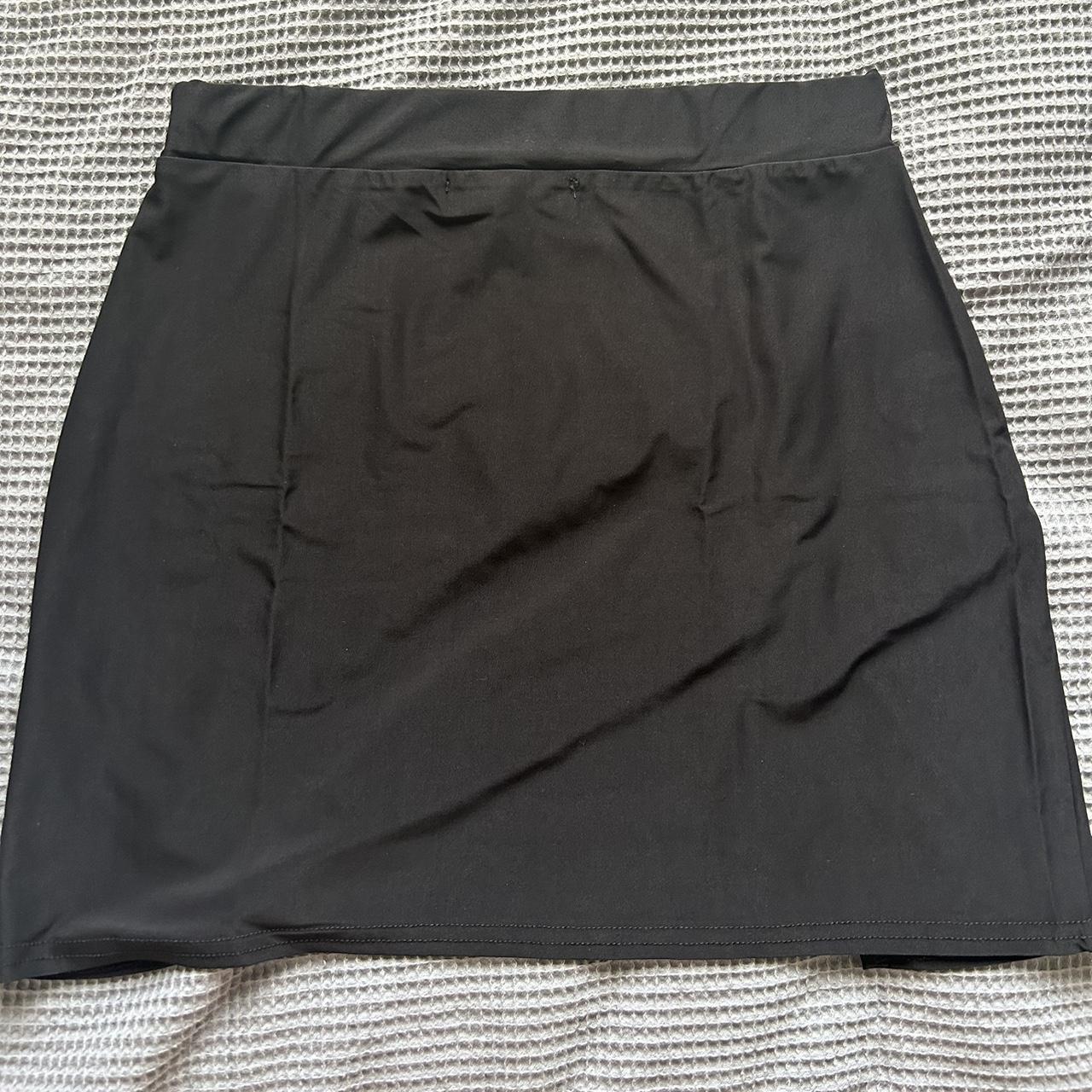 Ego black mini skirt with side split 🖤 brand new... - Depop