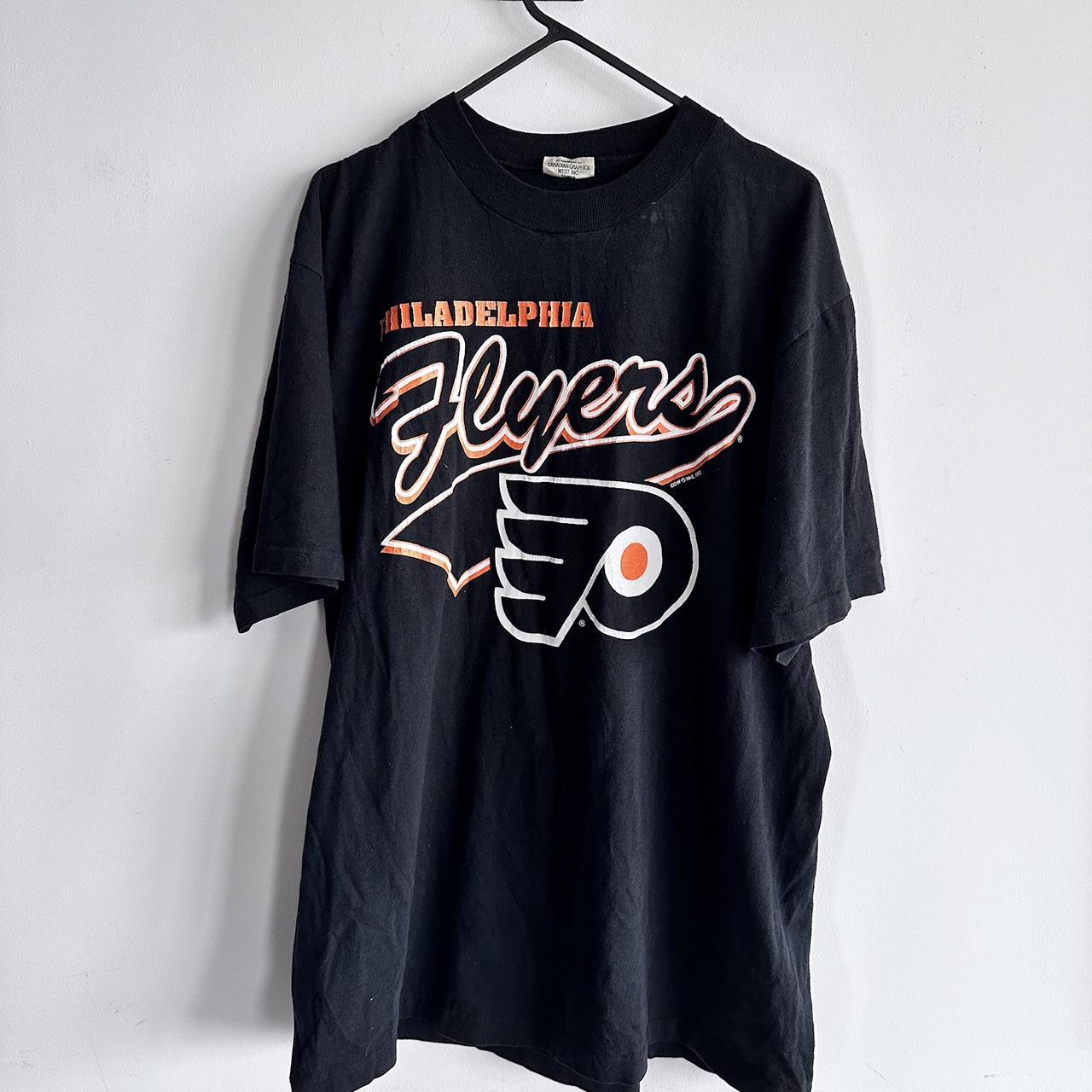 Vintage 1992 Philadelphia flyers t-shirt Size large... - Depop