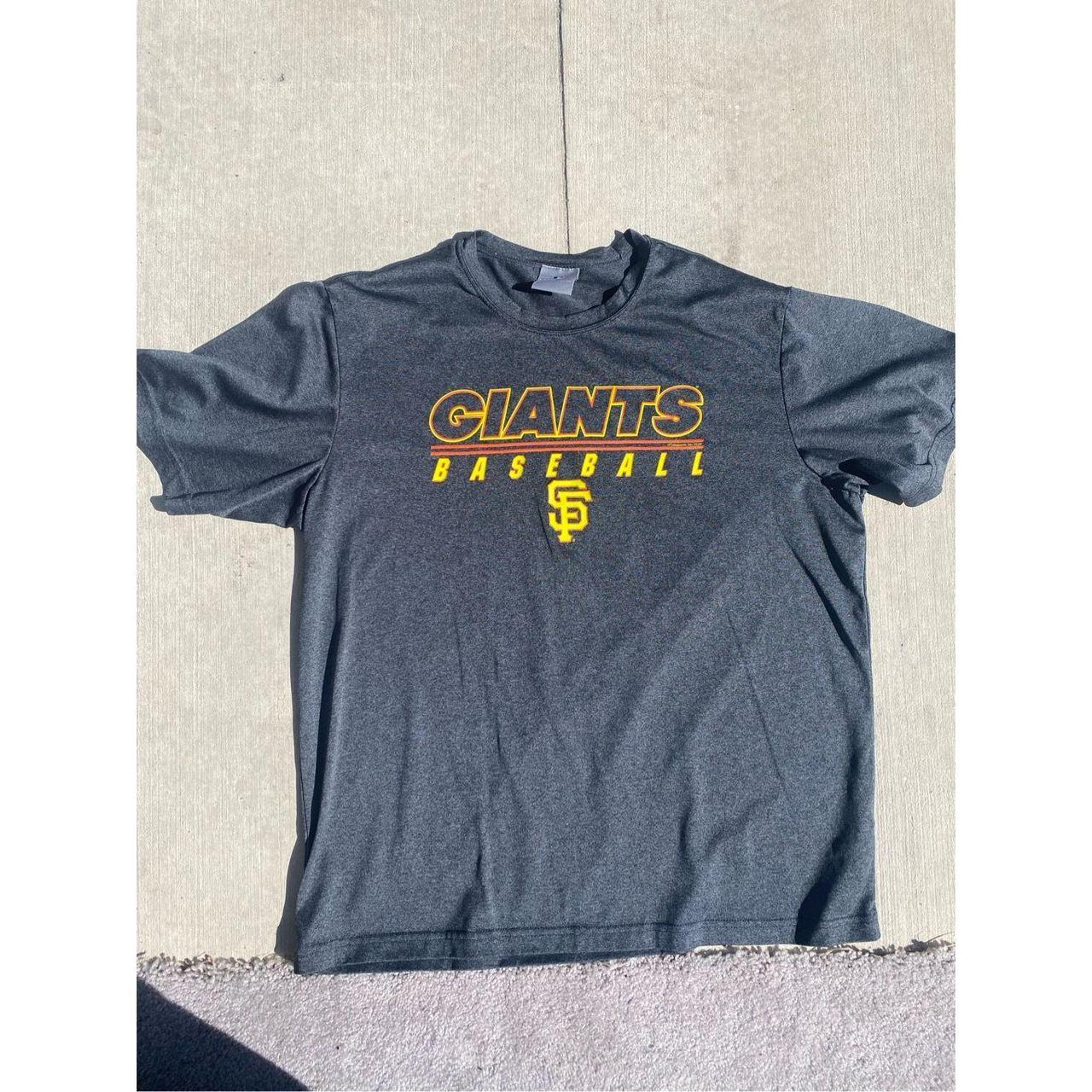SF Giants 3/4 Sleeve Authentic Workout Shirt (XL) - Depop