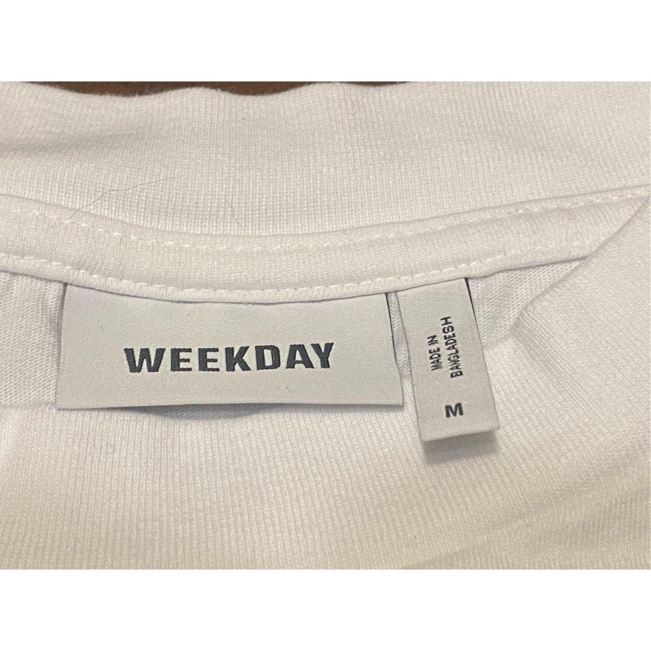 Weekday Men's White T-shirt (2)