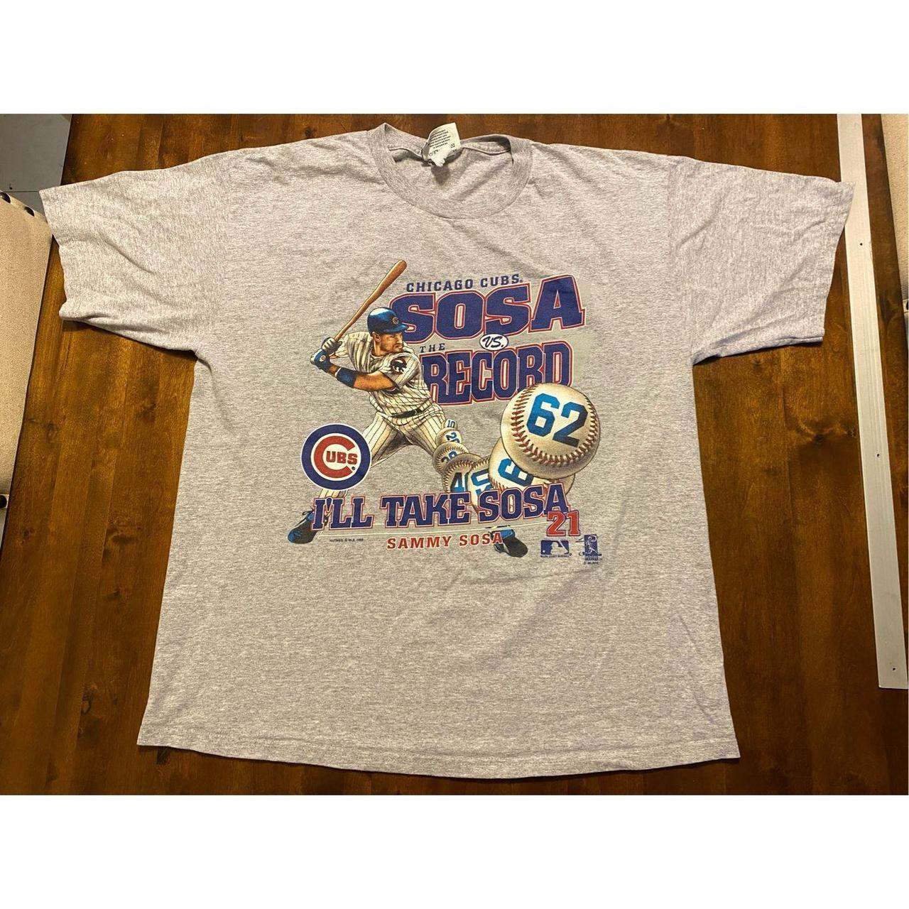 Sammy SOSA Chicago Cubs 90s script STARTER jersey L - Depop