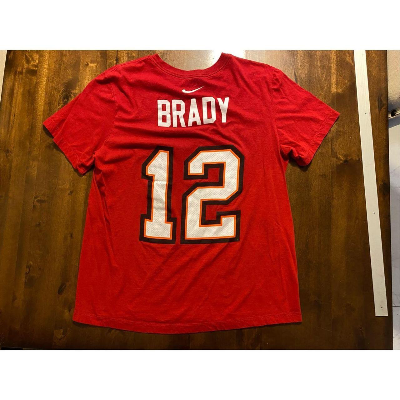 Tampa Bay Buccaneers Mens Brady T-Shirt by Nike - Red - Medium