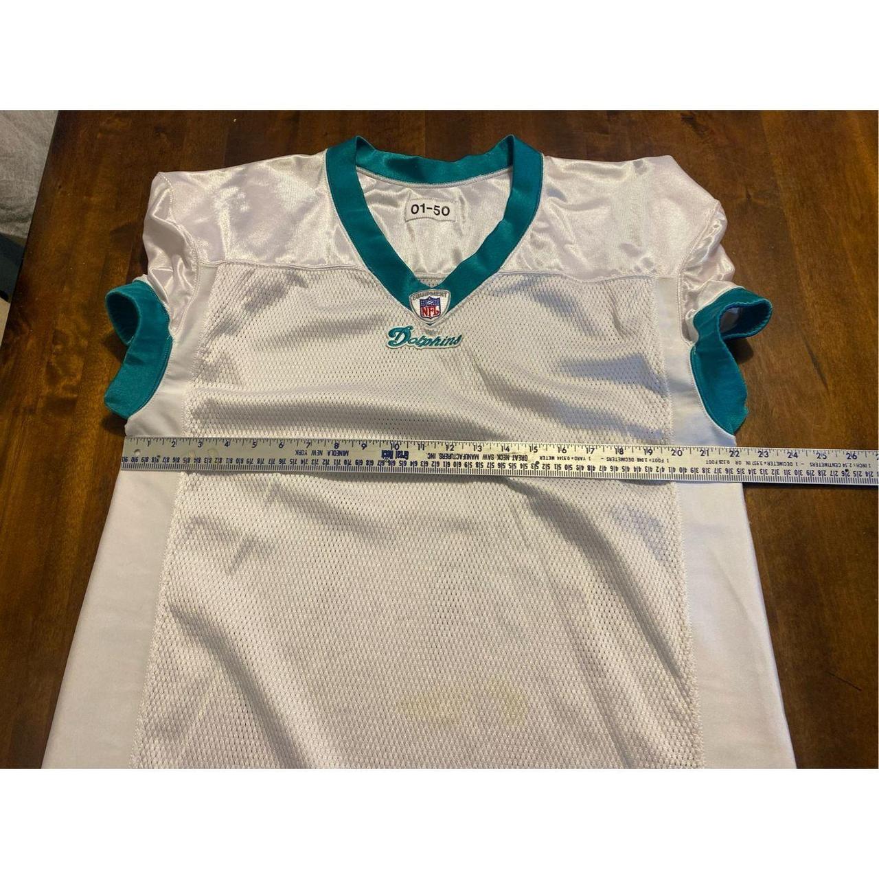 Vtg Reebok Miami Dolphins Button Up Baseball Jersey - Depop