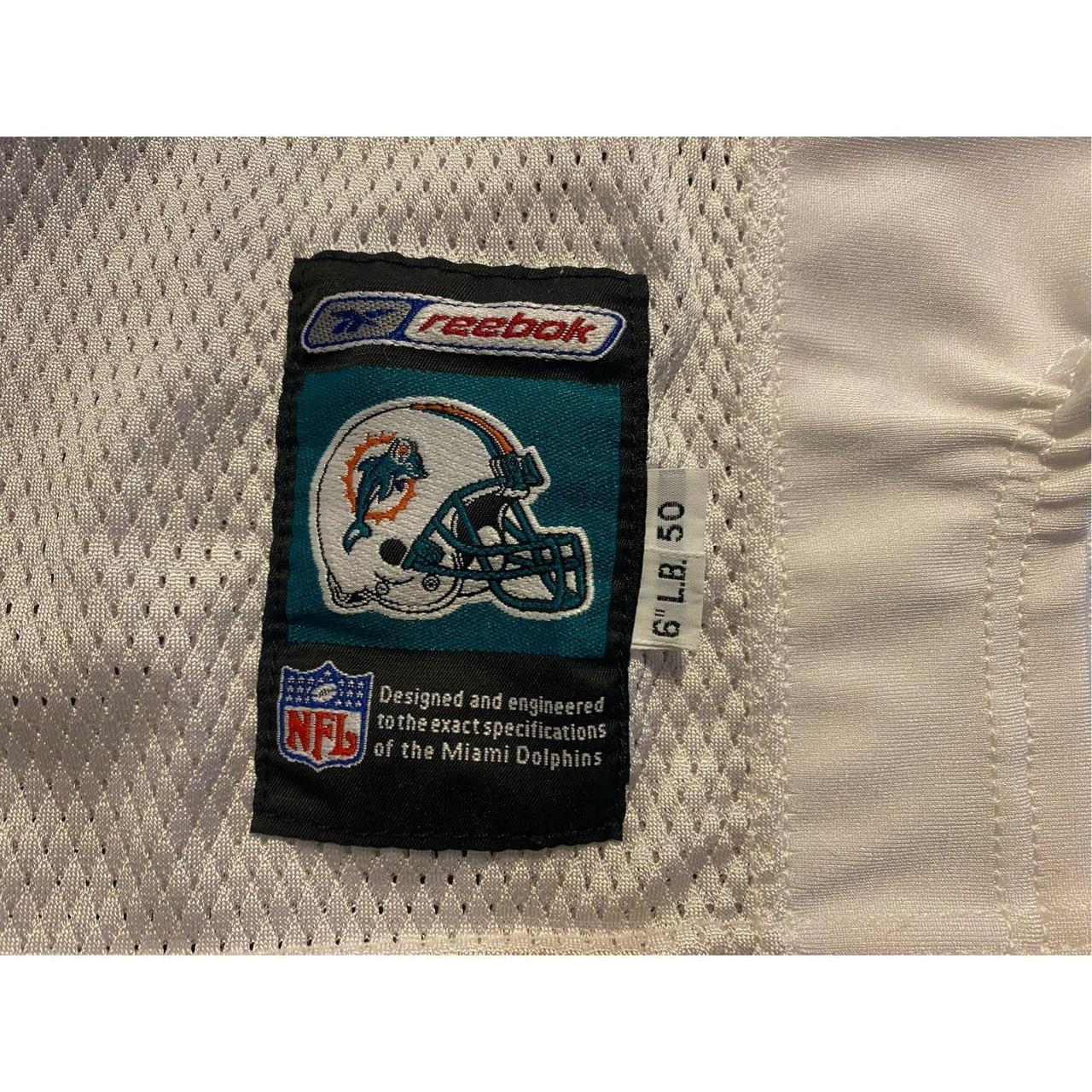 Vtg Reebok Miami Dolphins Button Up Baseball Jersey - Depop