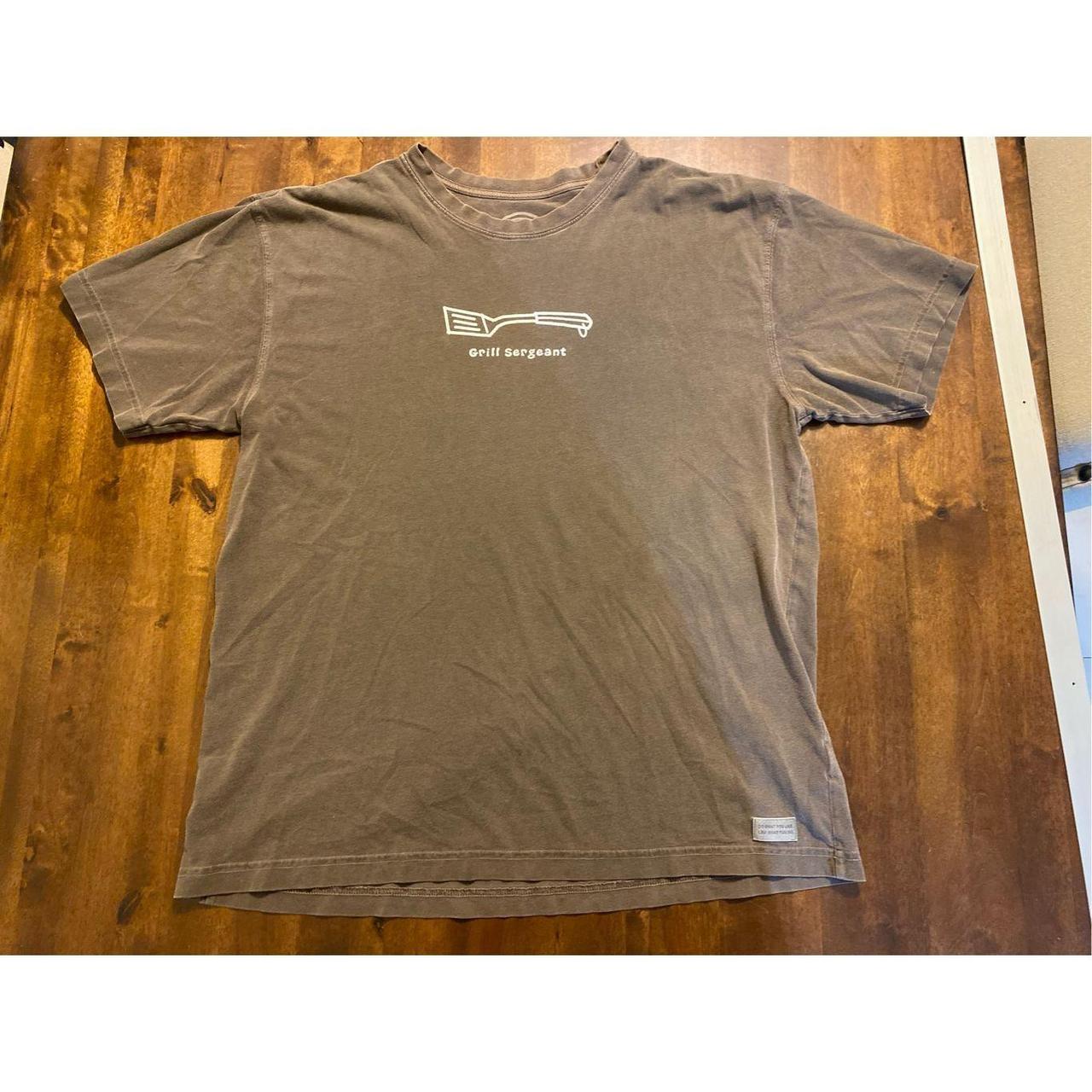 Life is Good Grill Sergeant T Shirt Size Large... - Depop