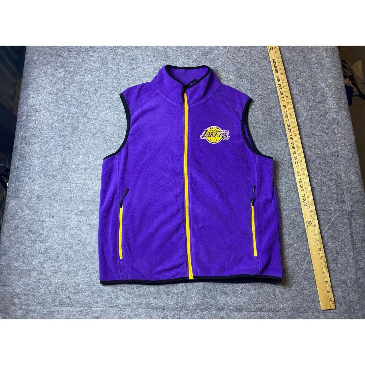 Los Angeles Lakers Fleece Vest Mens Large Purple NBA. Depop