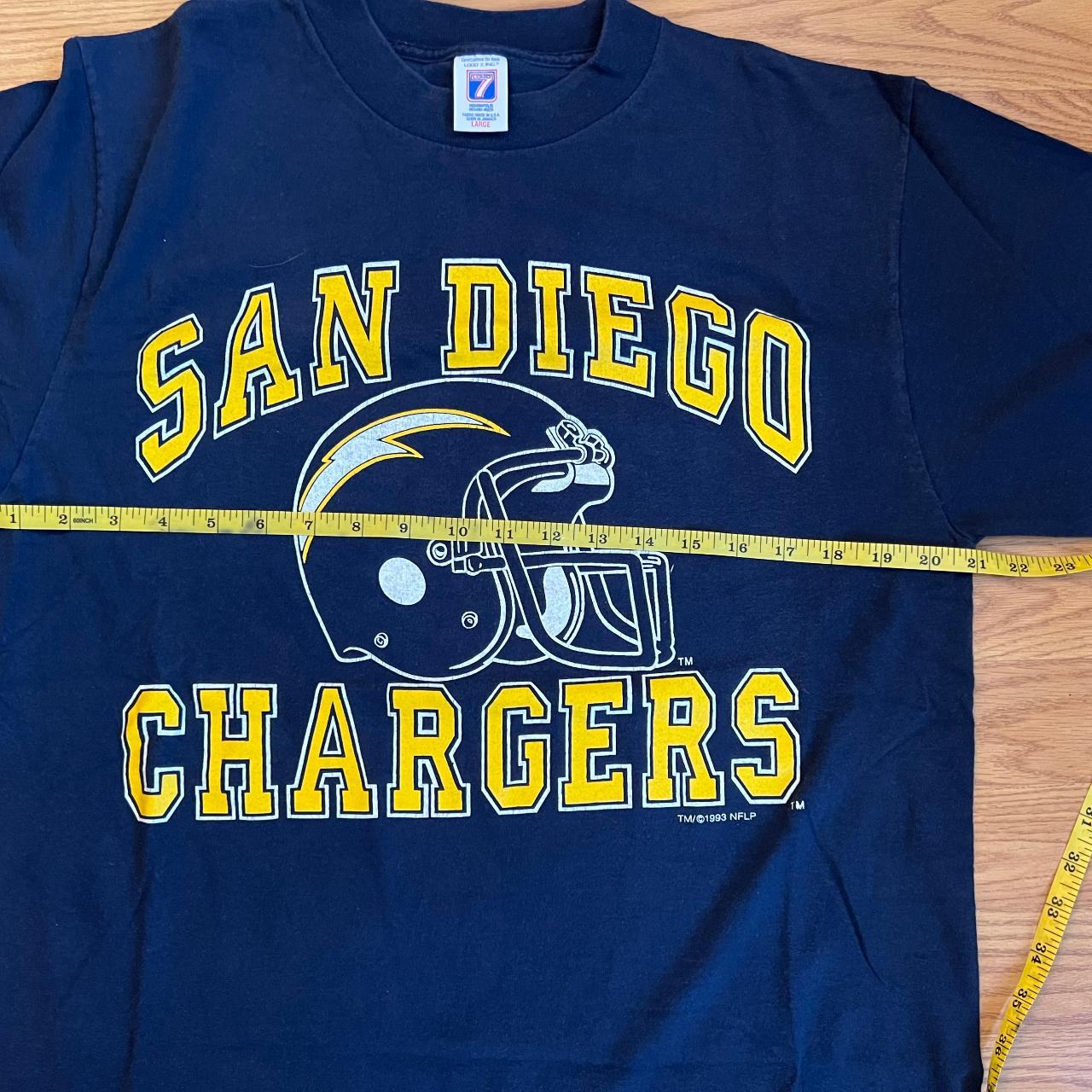 Vintage 90s San Diego Chargers LOGO 7 shirt jersey. - Depop