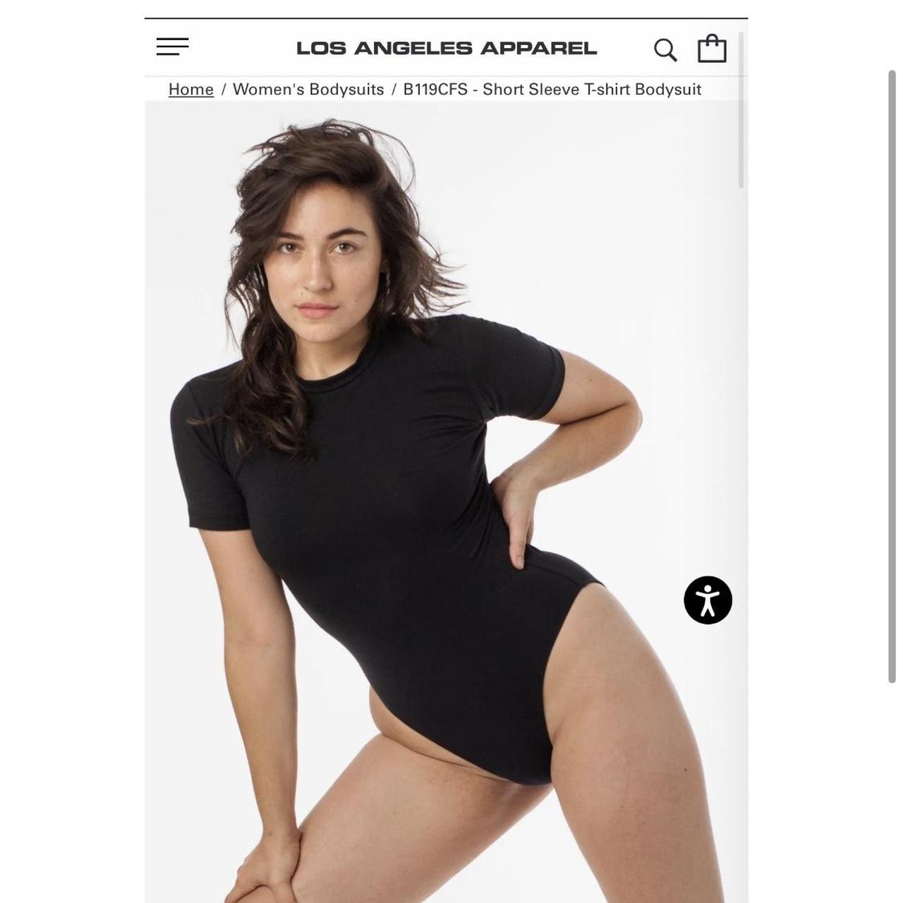 Los Angeles Apparel Bodysuit Brand New Size Large - Depop