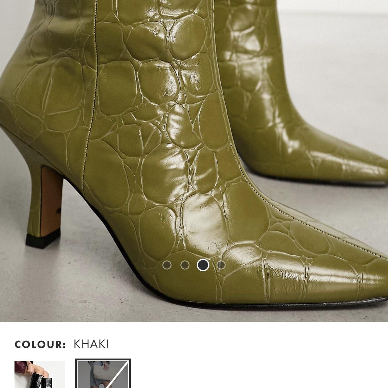 olive green knee boots