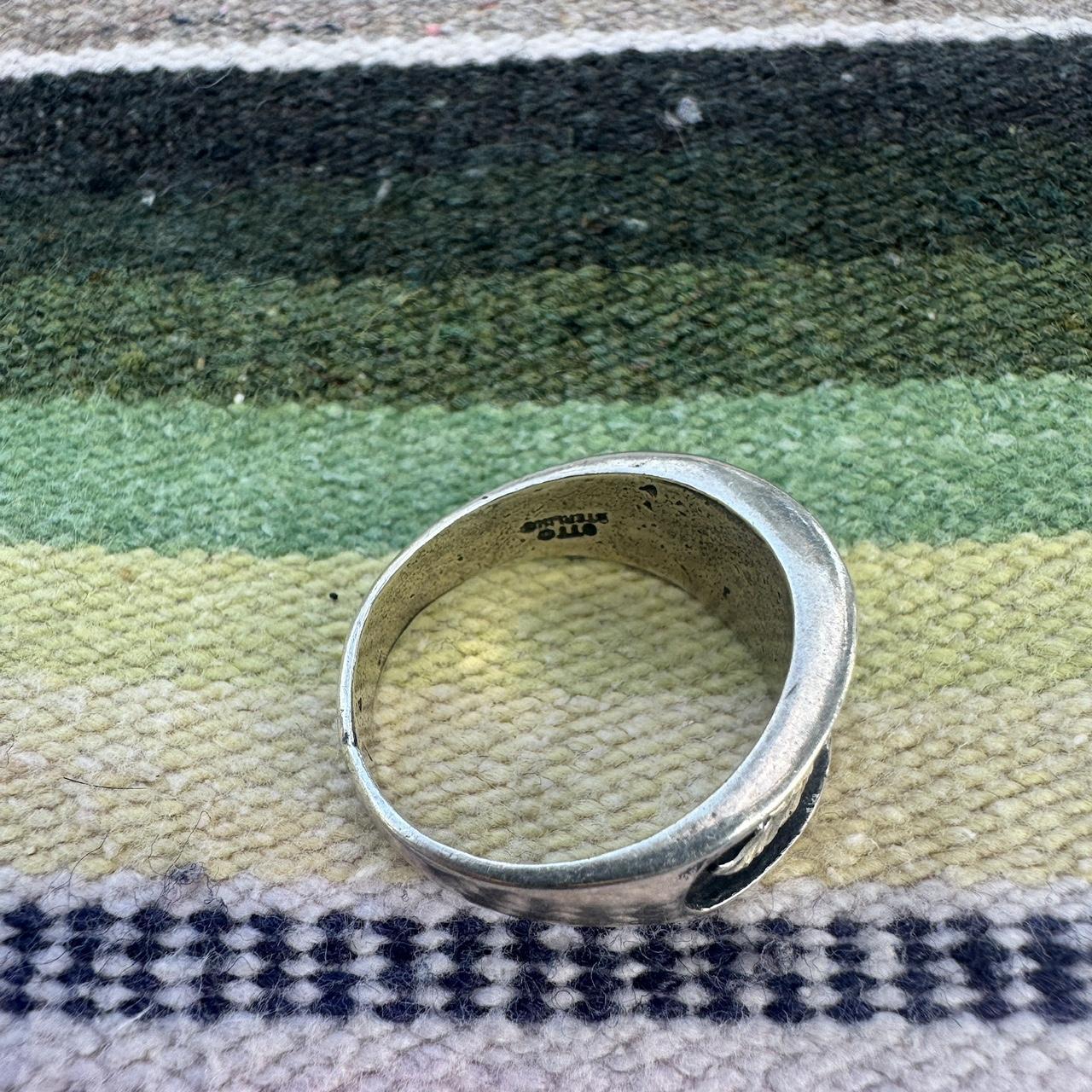 Women's Ring - Silver – Open Wing Eagle Ring Size… - image 2