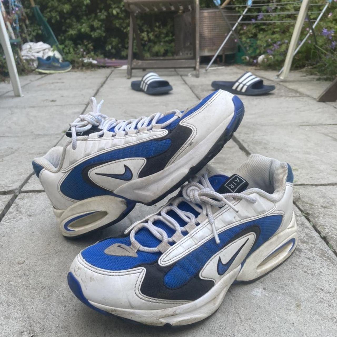 lightly worn Nike Air Max Triax 96 trainers in size... - Depop