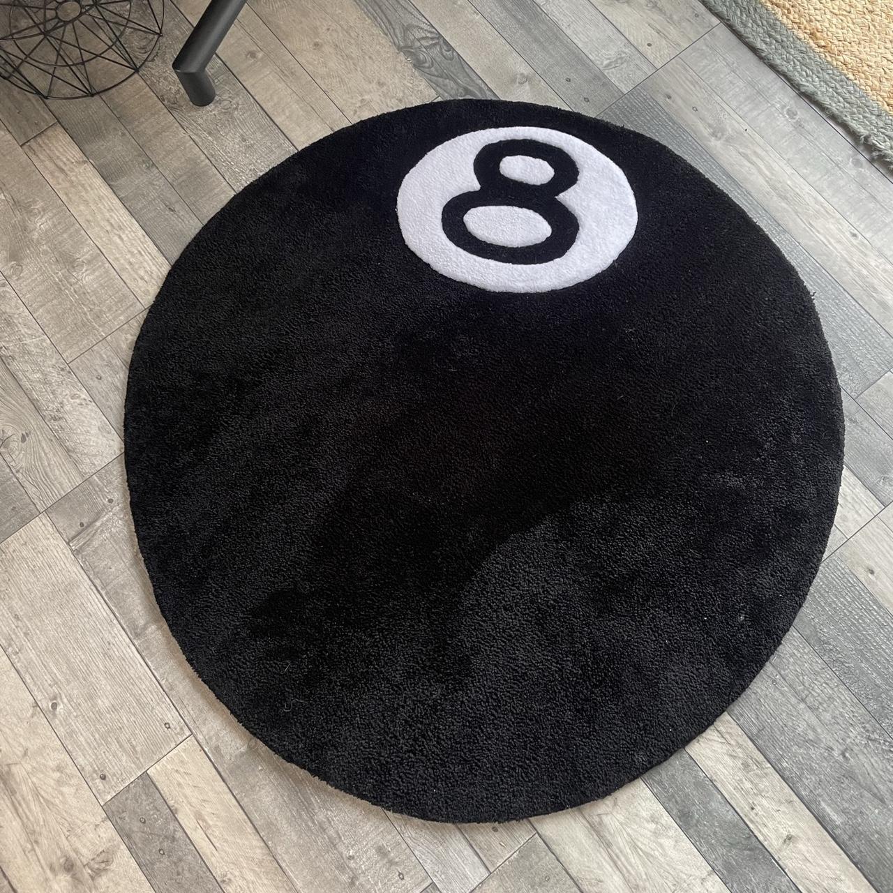 Stussy 8 ball rug 100x100cm In stock now, discounted... - Depop