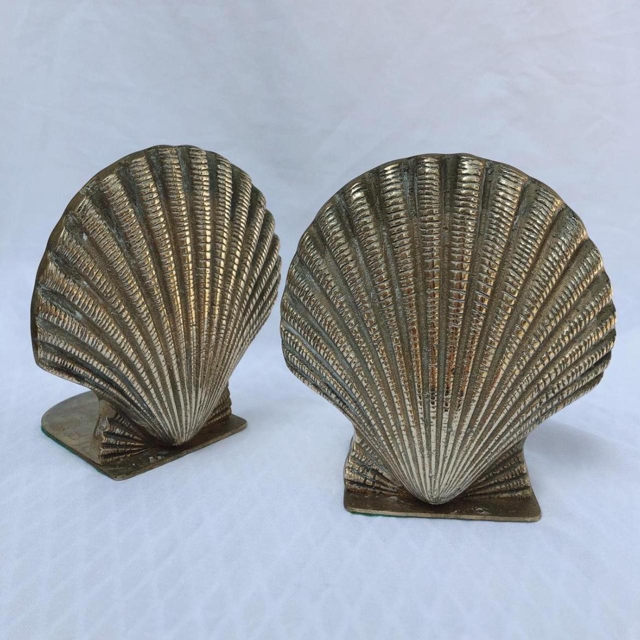 Brass Shell Bookends – Found Furnishings