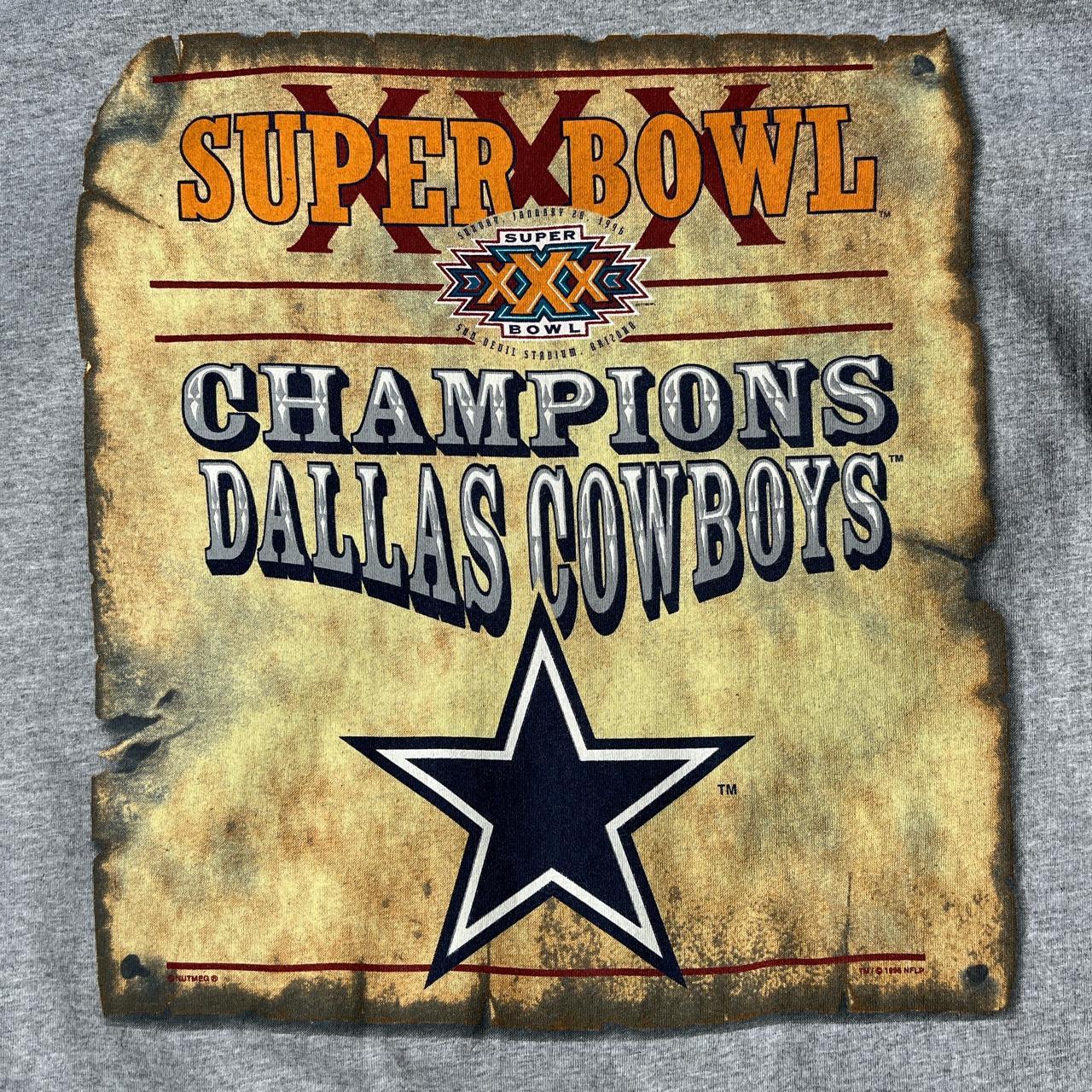 Vintage 1995 Dallas Cowboys Super Bowl Champions - Depop