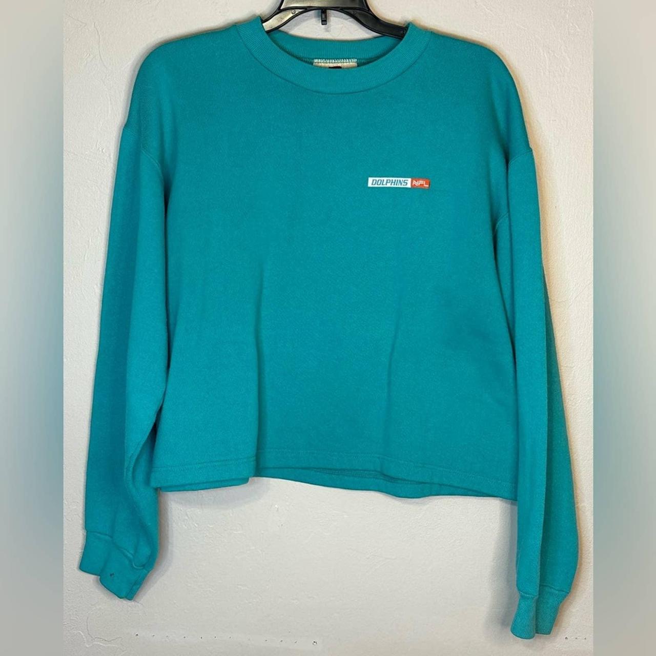 Vintage Russell Athletic Grey Miami Dolphins Crewneck Sweater