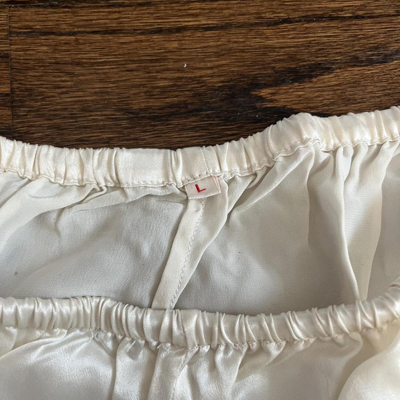 Vintage Silk detailed sleep shorts. So beautiful,... - Depop