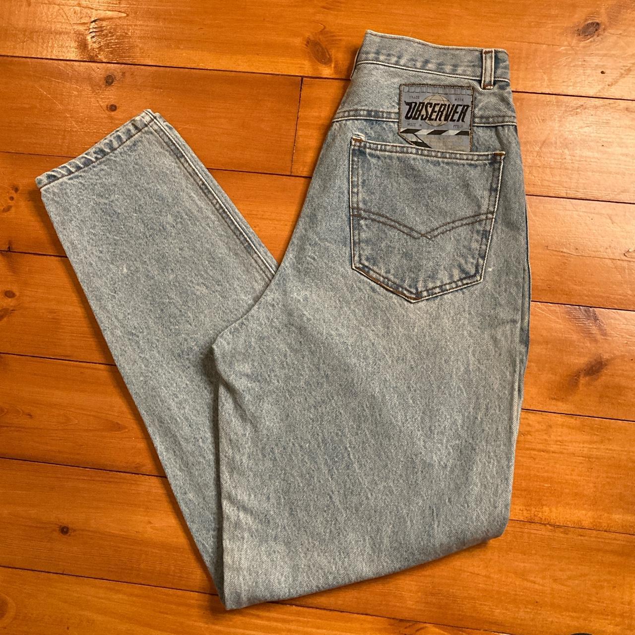 High waisted stone washed jeans 27
