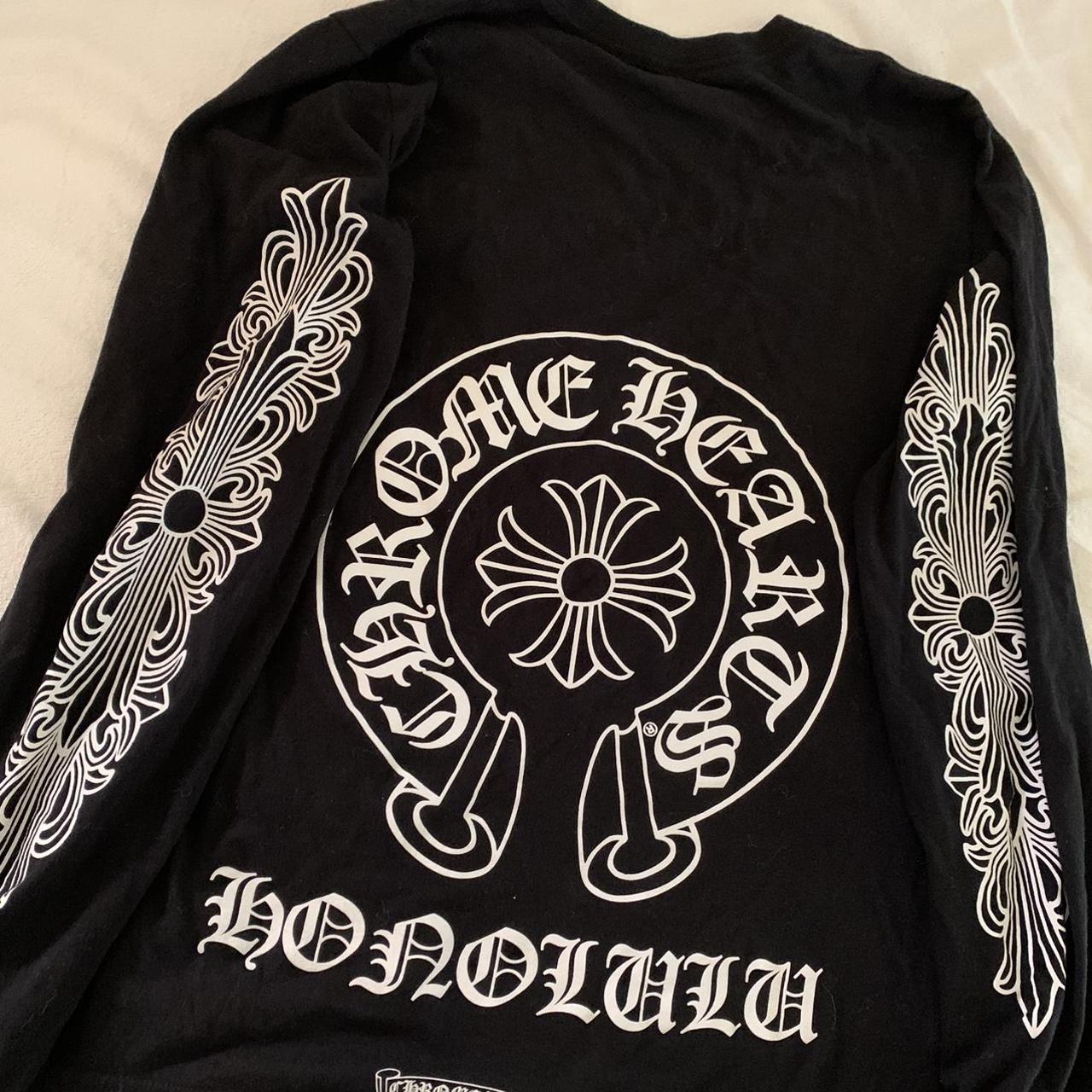 Chrome Hearts authentic Horseshoe Floral Cross Long... - Depop