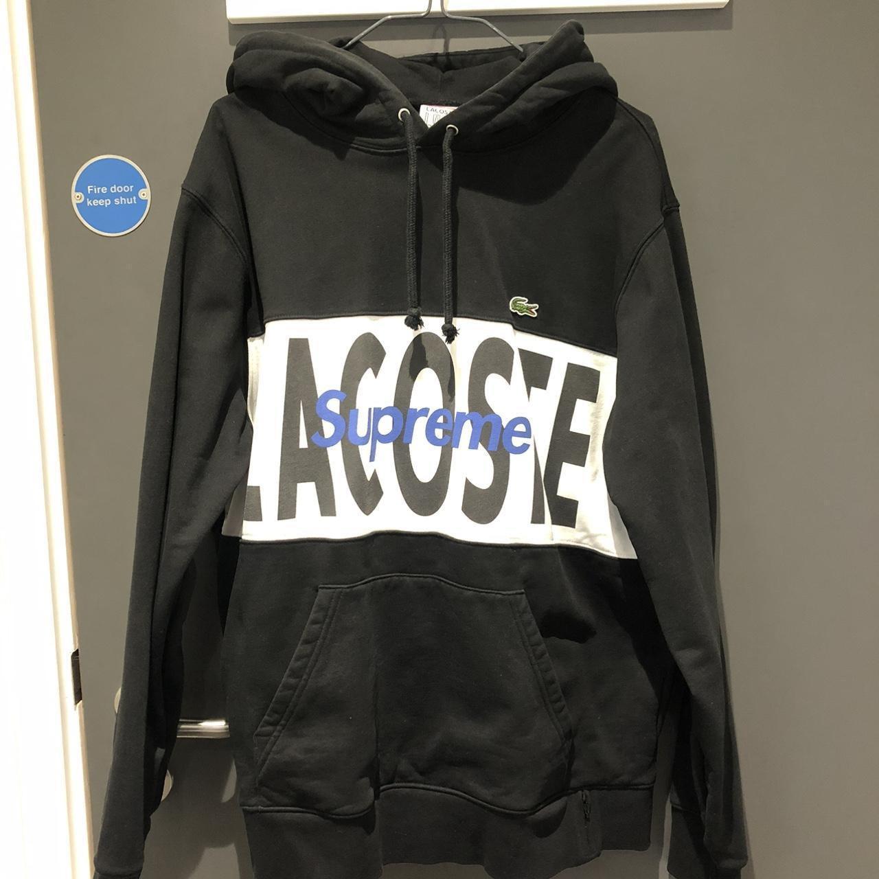 Lacoste x supreme hoodie best sale